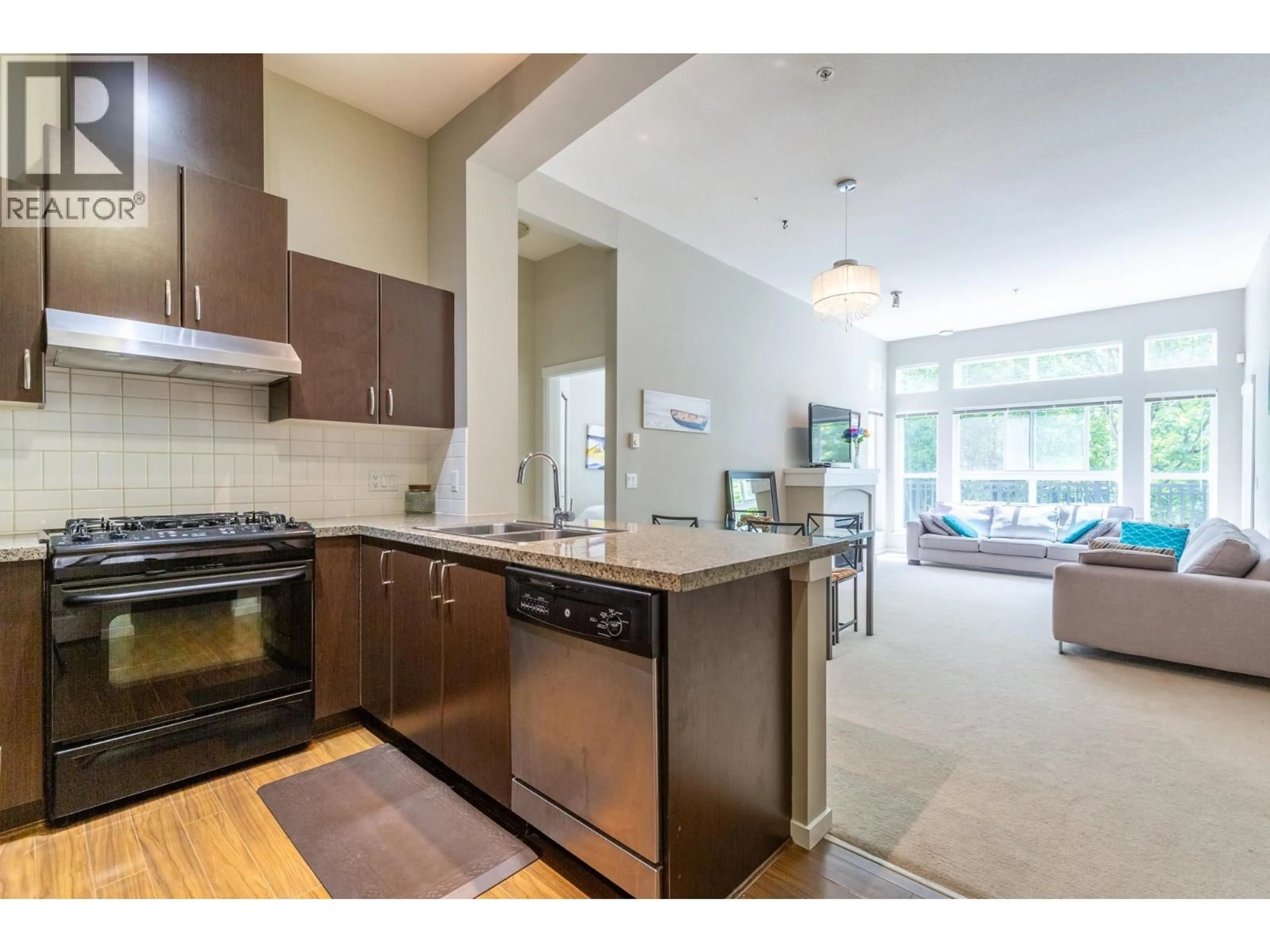 Open concept kitchen, ceramic/tile floor for 105 - 1330 GENEST WAY WAY, Coquitlam British Columbia V3E0A4