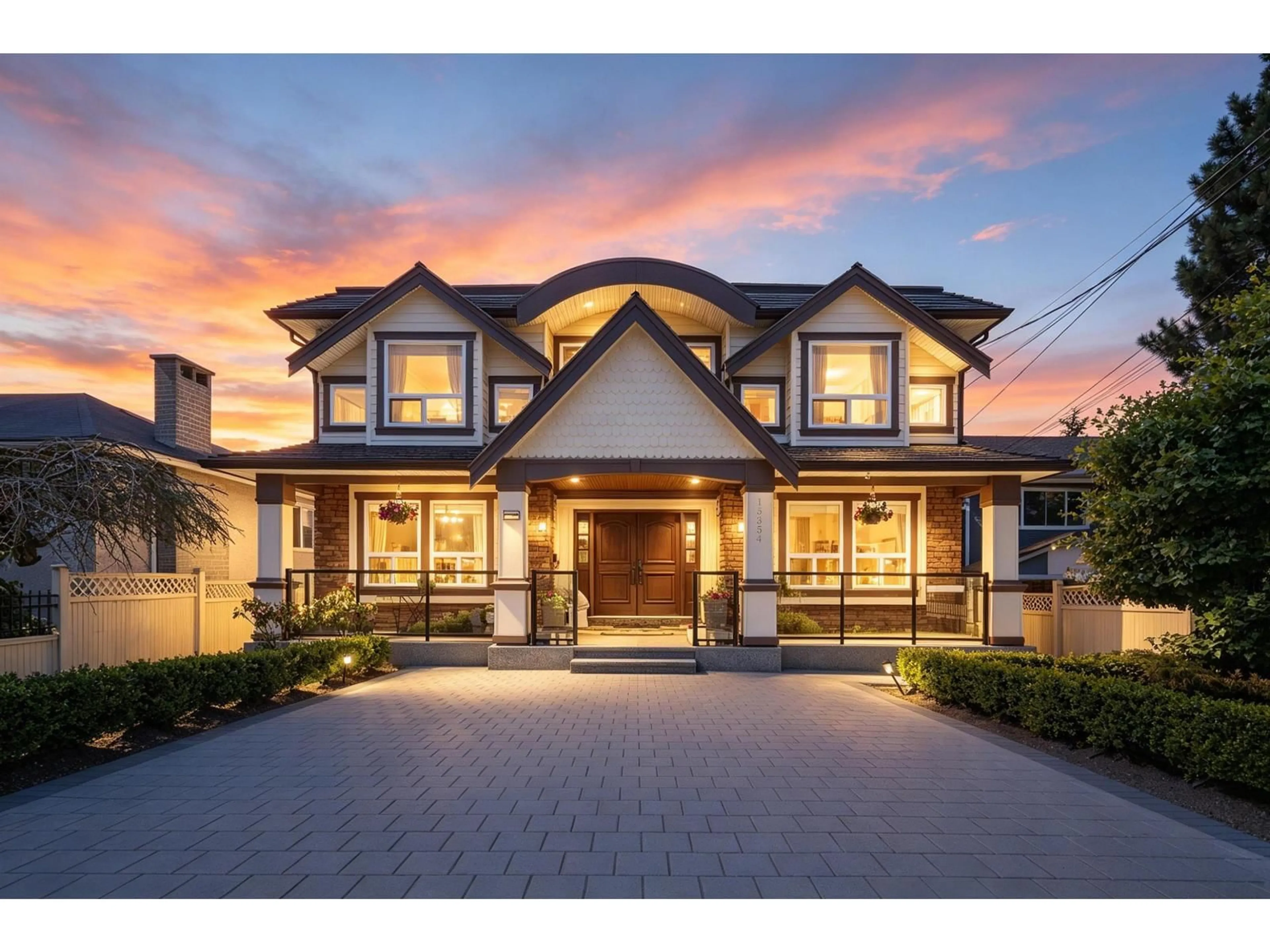 Home with brick exterior material, street for 15354 ROYAL AVENUE, White Rock British Columbia V4B1M8