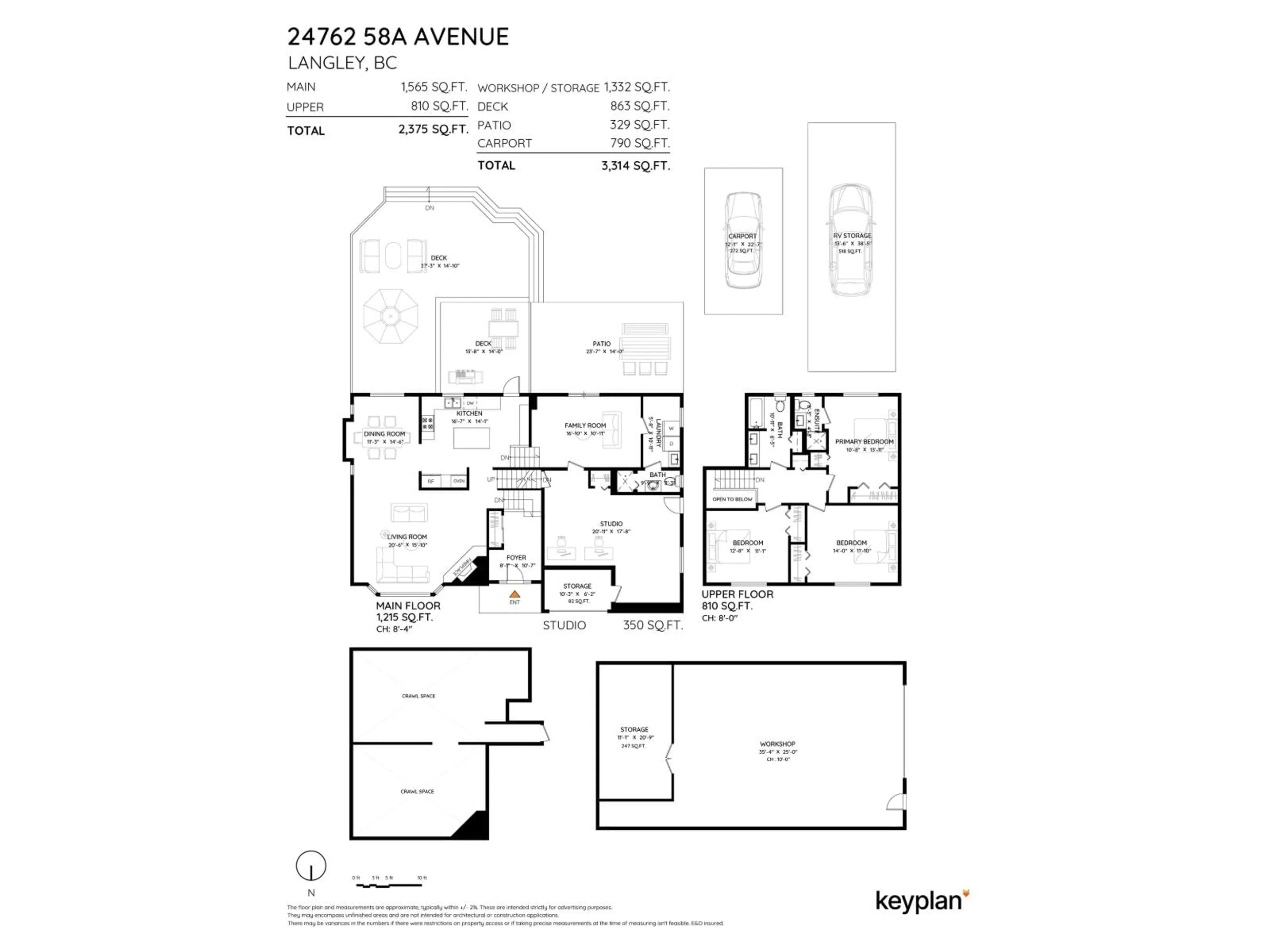 Floor plan for 24762 58A AVENUE, Langley British Columbia V2Z1H3