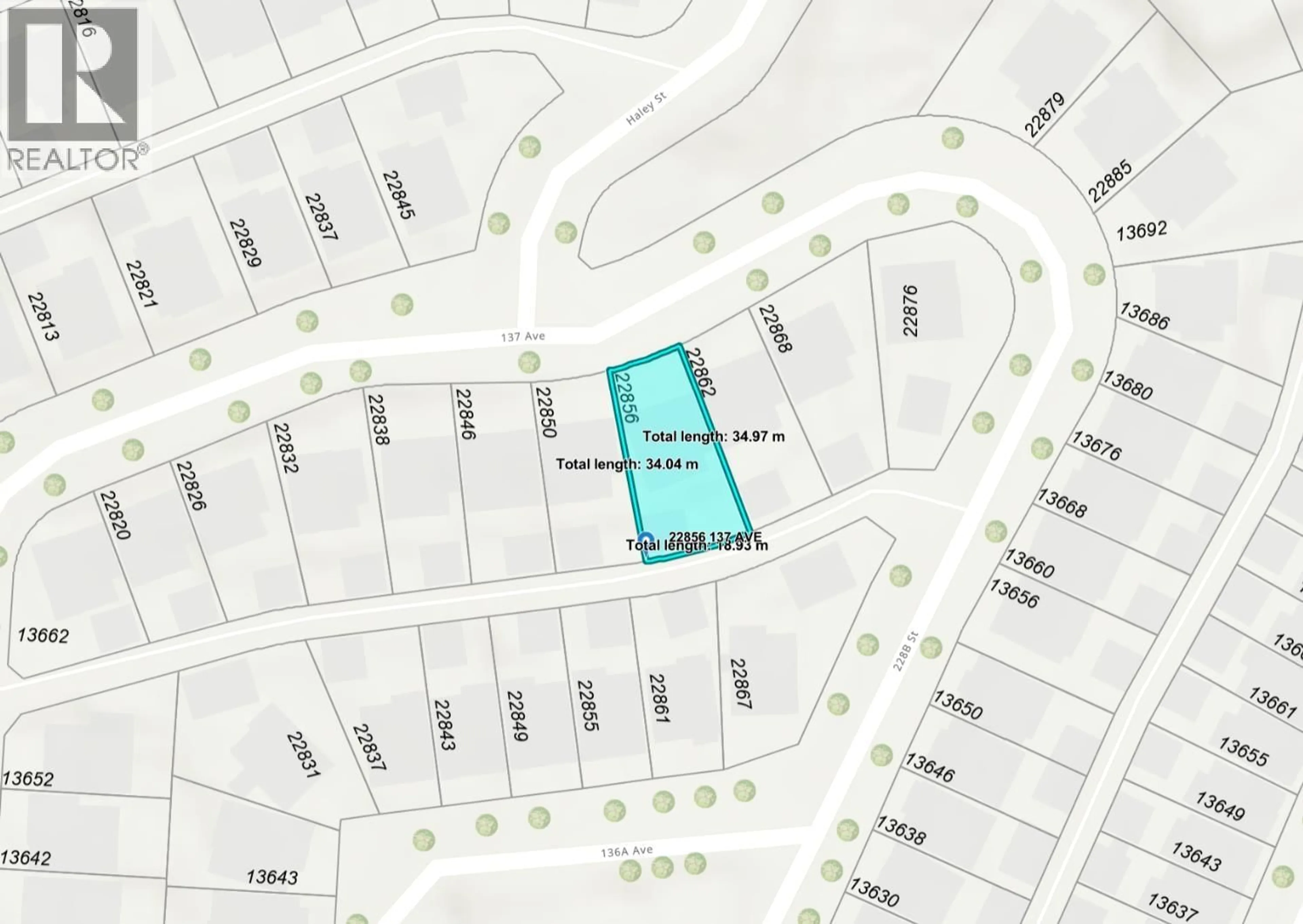 Picture of a map for 22856 137 AVENUE, Maple Ridge British Columbia V4R0B6