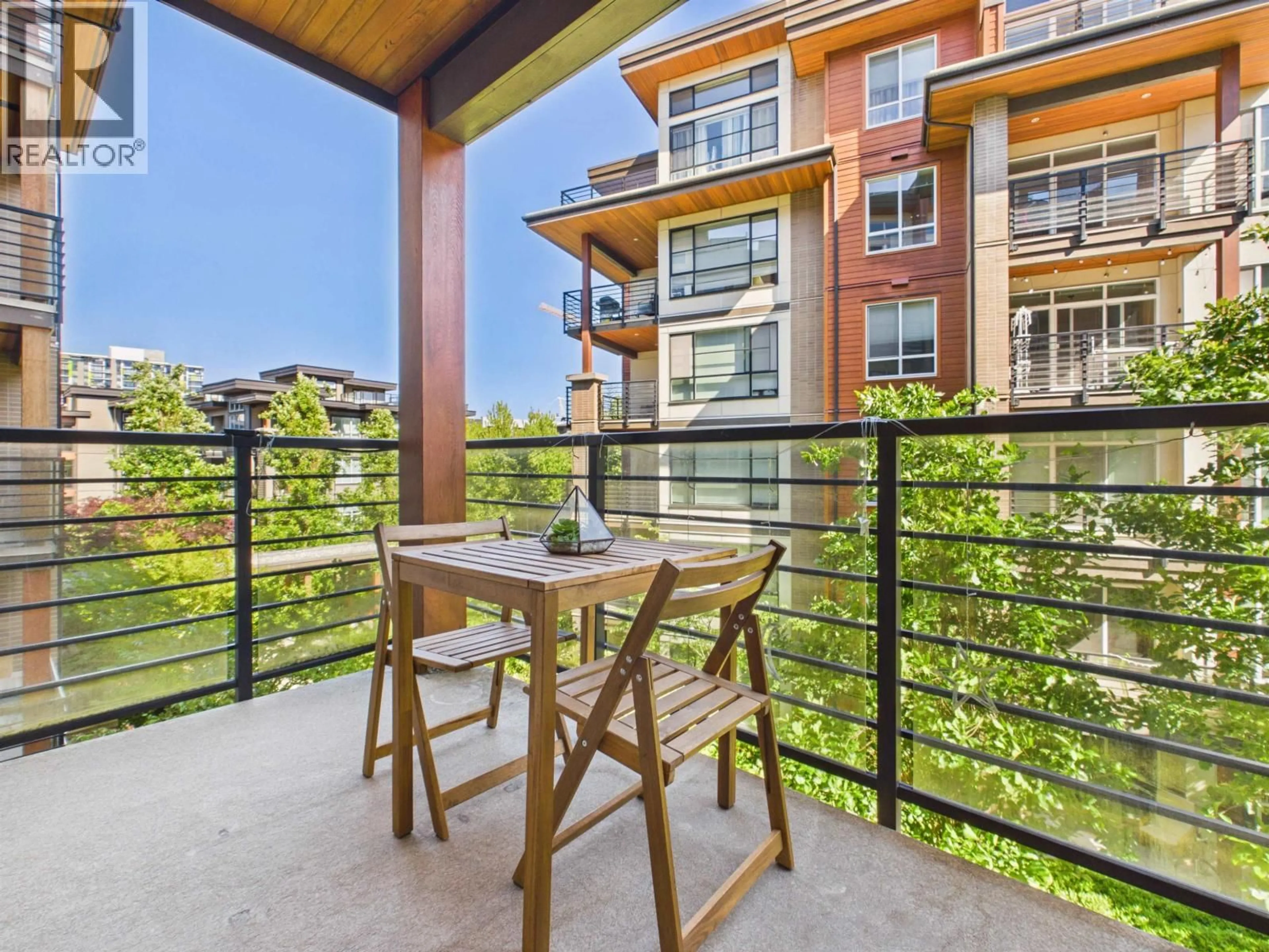Balcony in the apartment, water/lake/river/ocean view for 303 - 5981 GRAY AVENUE, Vancouver British Columbia V6S0G1