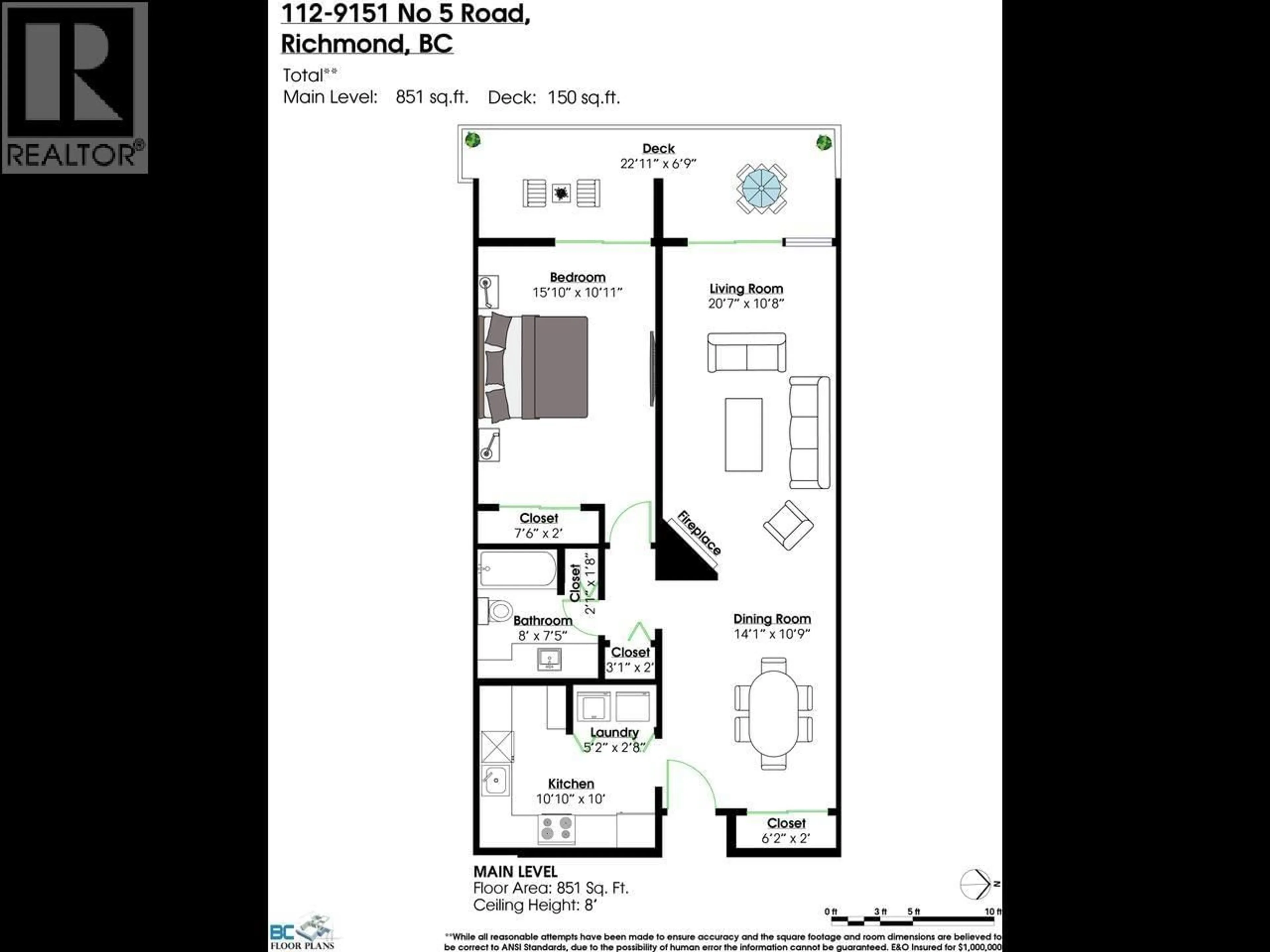 Floor plan for 112 - 9151 NO 5 ROAD, Richmond British Columbia V7A4T9