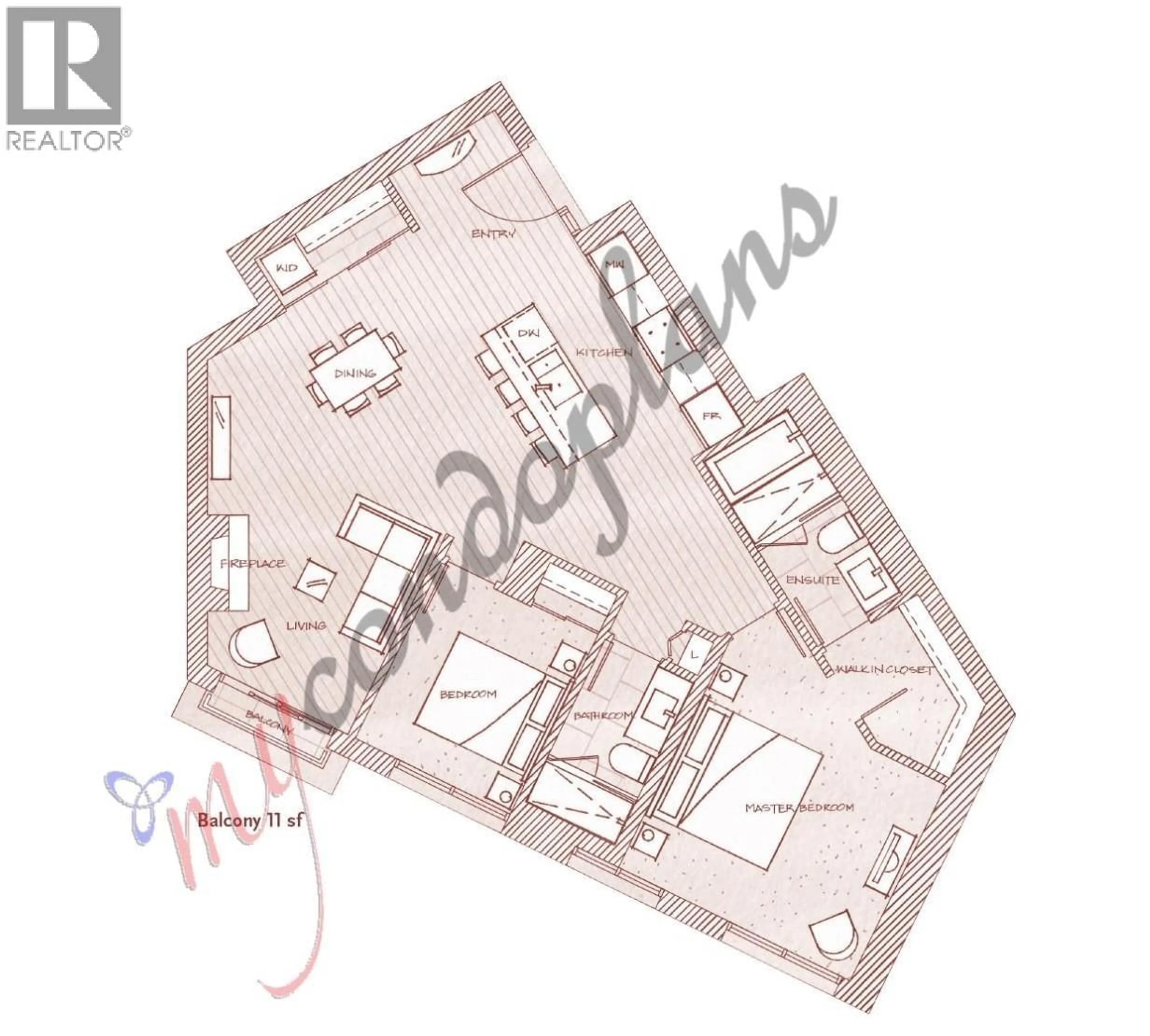 Floor plan for 101 - 6699 NELSON AVENUE, West Vancouver British Columbia V7W2B2