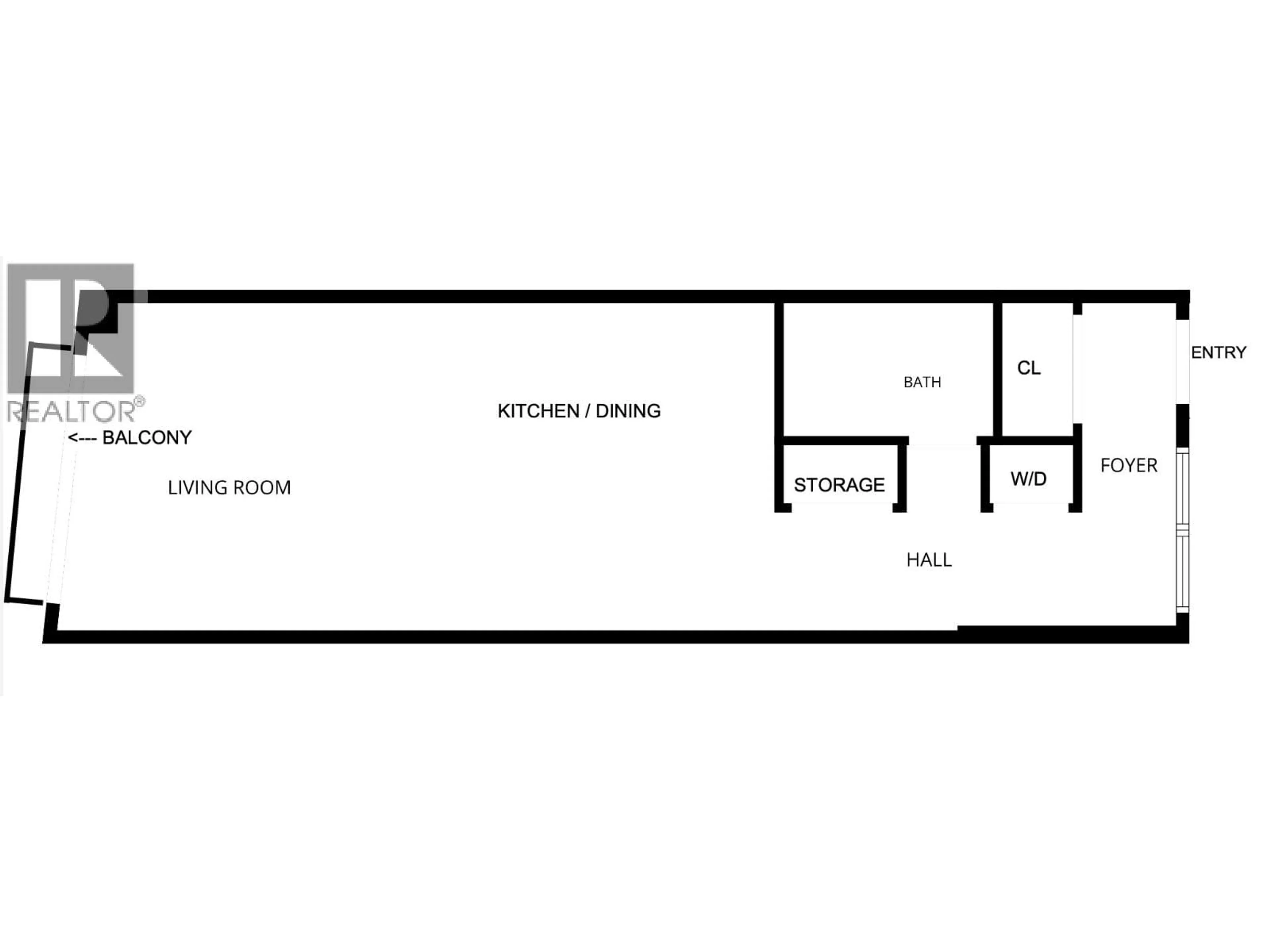 Floor plan for 205 - 1529 6 AVENUE WEST AVENUE, Vancouver British Columbia V6J1R1