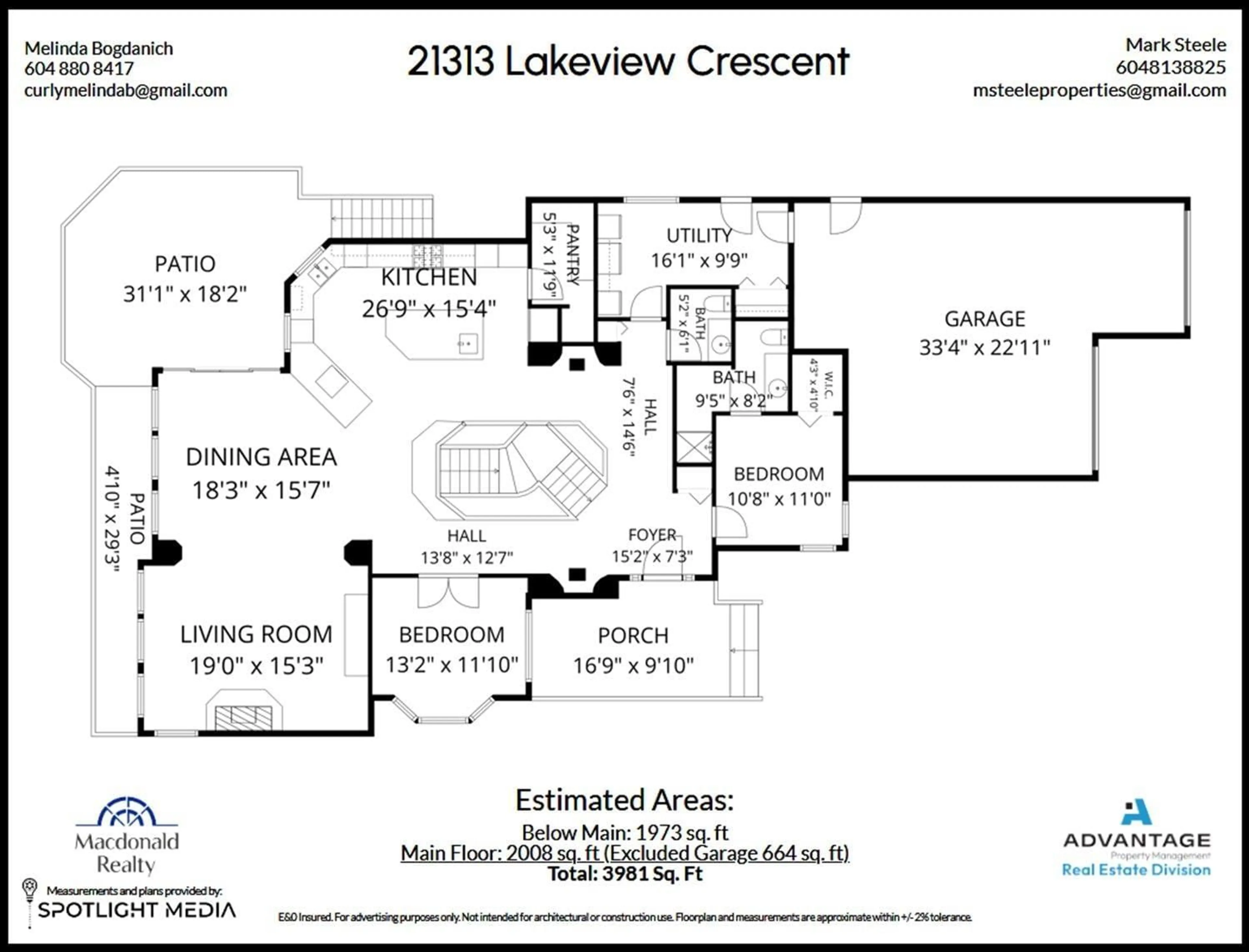 Floor plan for 21313 LAKEVIEW CRESCENT, Hope British Columbia V0X1L1