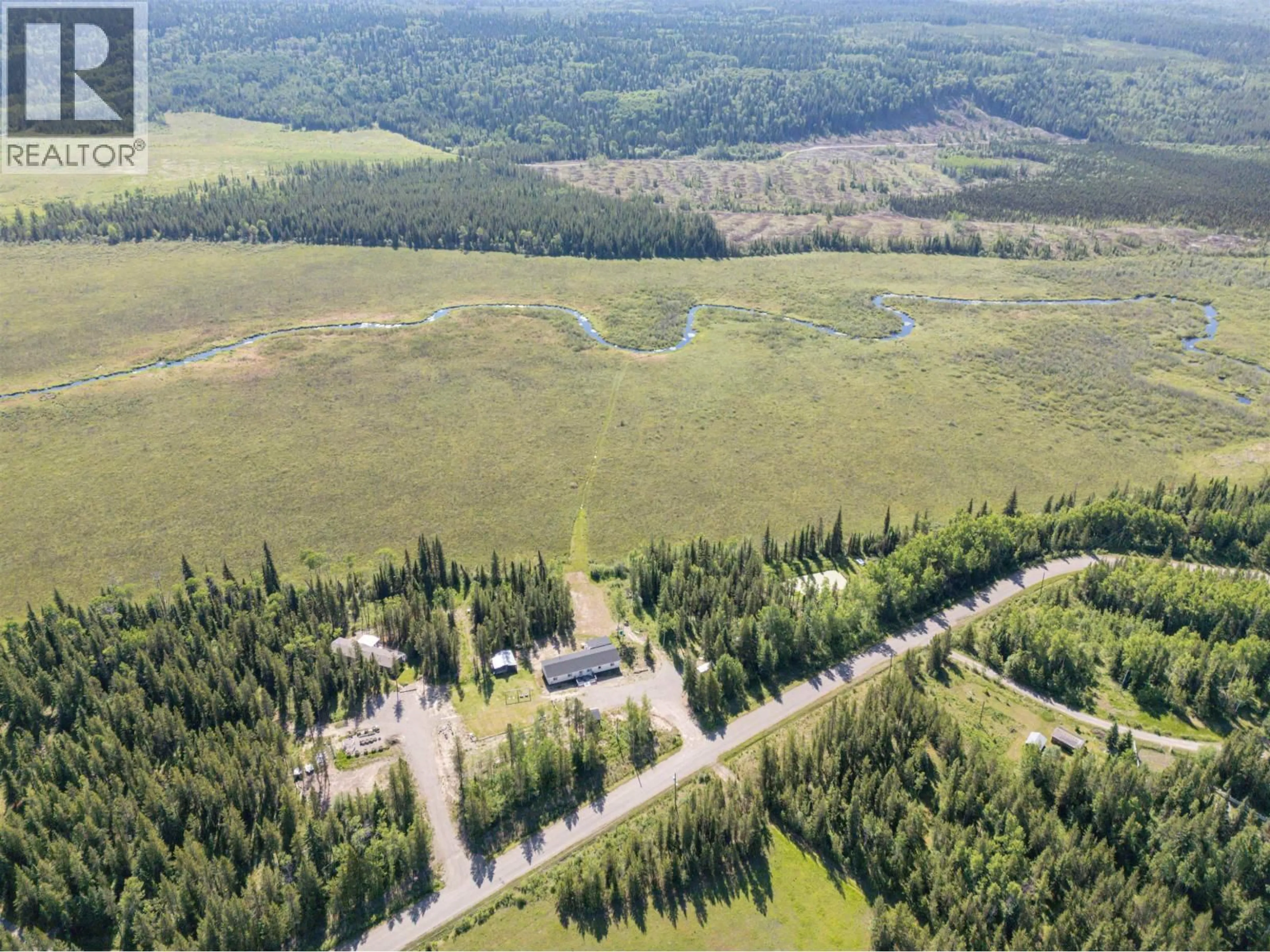 A pic from outside/outdoor area/front of a property/back of a property/a pic from drone, forest/trees view for 18710 HUGHES ROAD, Prince George British Columbia V2N6S2