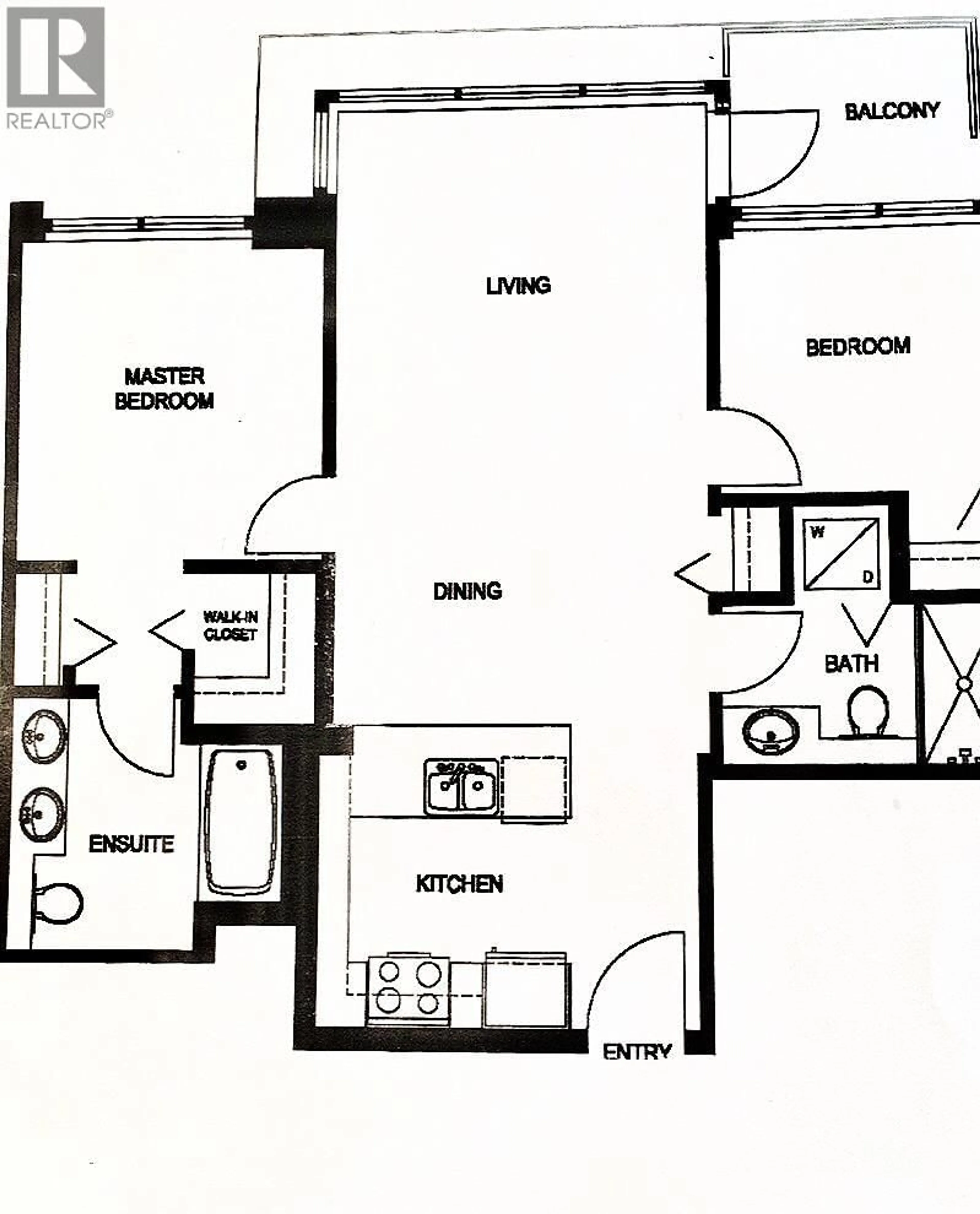 Floor plan for 2707 - 4880 BENNETT STREET, Burnaby British Columbia V5H0C1