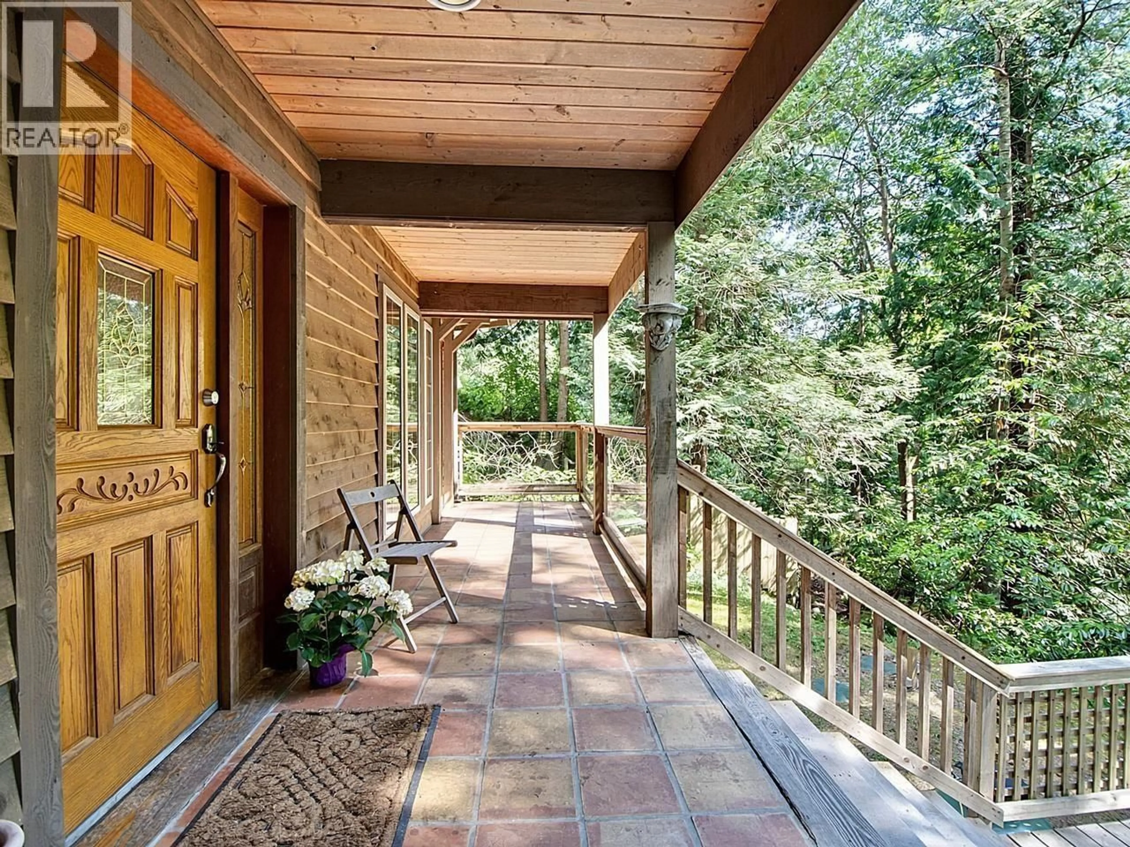 Patio, forest/trees view for 1099 MILLER ROAD, Bowen Island British Columbia V0N1G1
