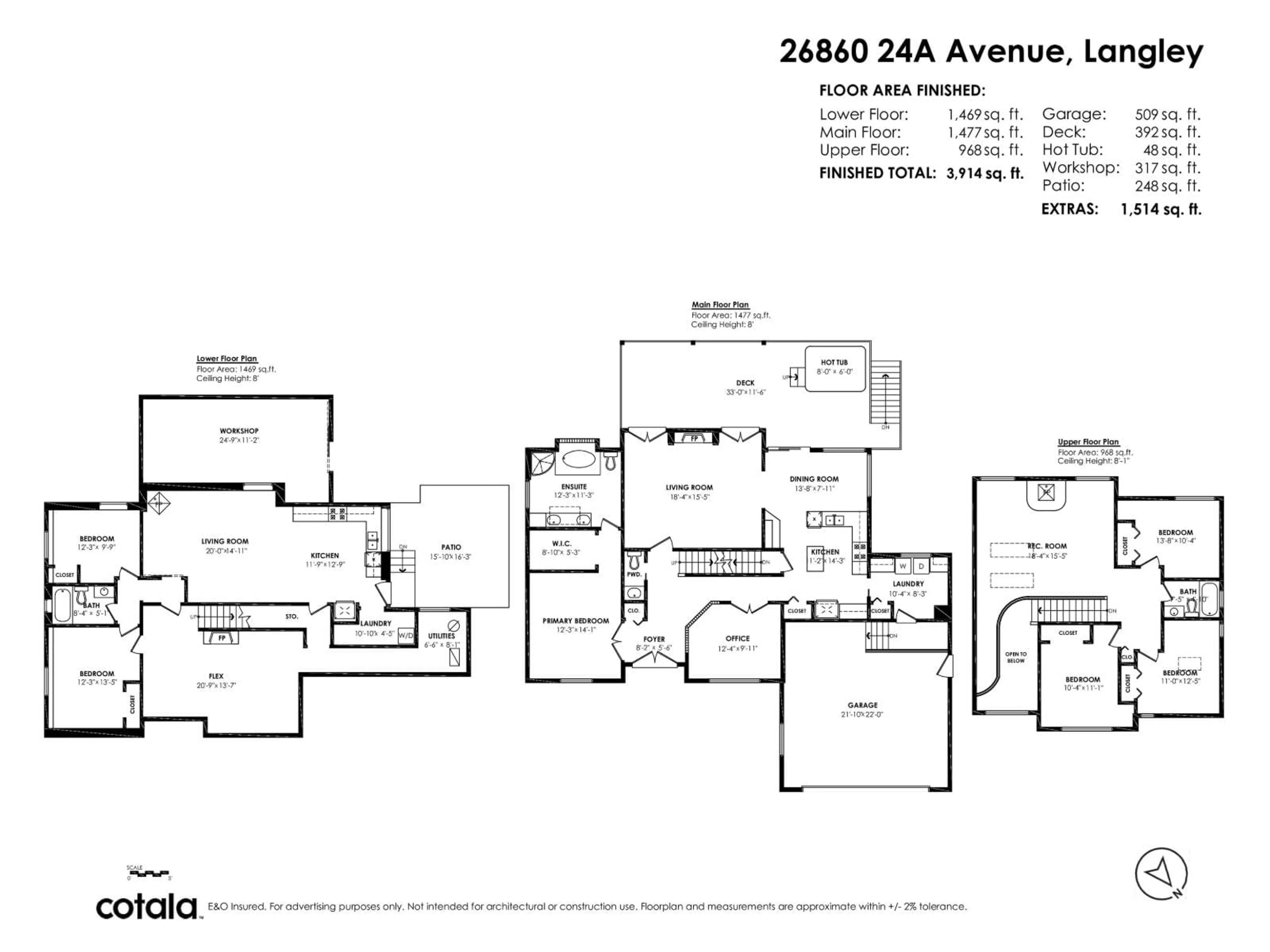 Floor plan for 26860 24A AVENUE, Langley British Columbia V4W3W6
