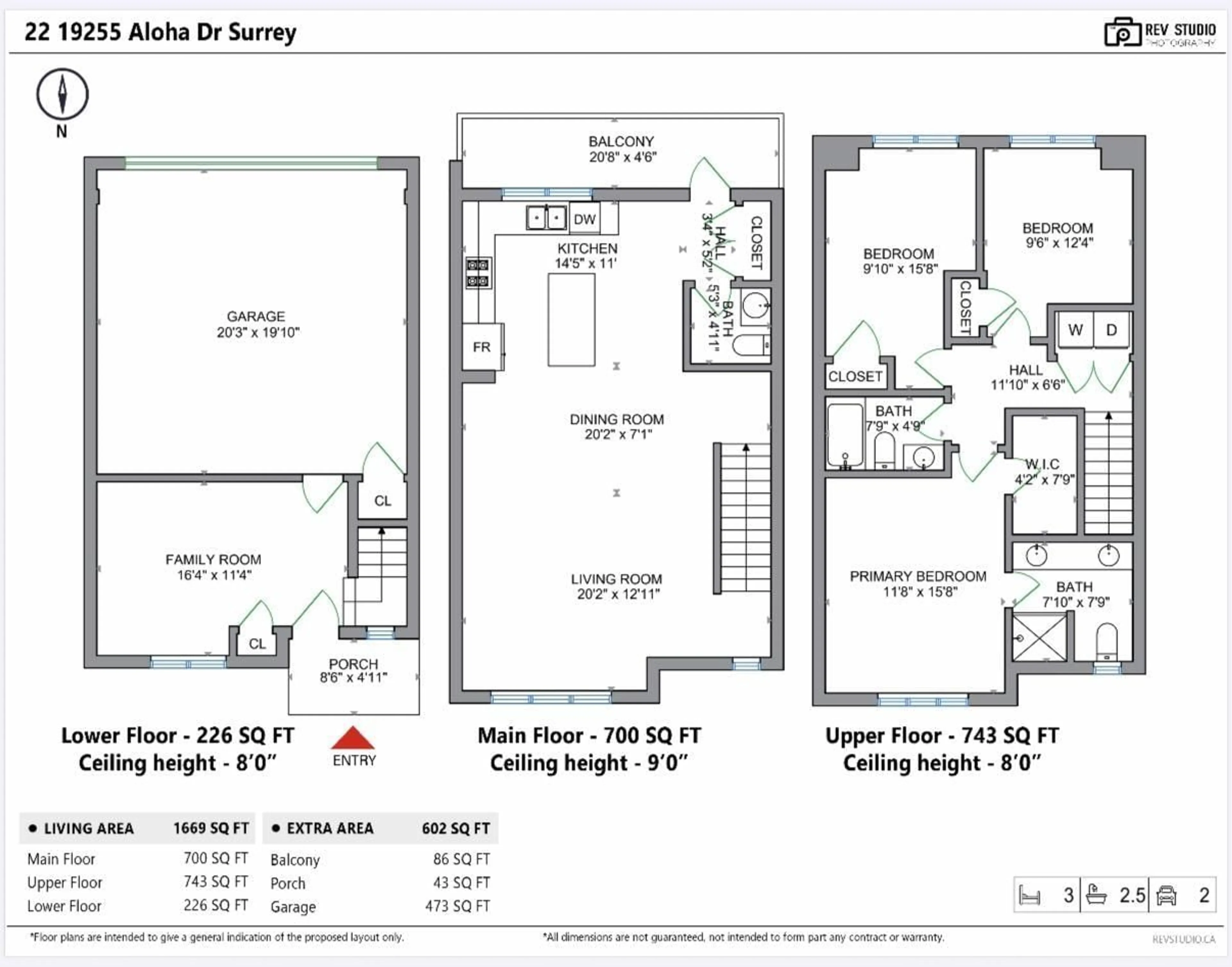Floor plan for 22 - 19255 ALOHA DRIVE, Surrey British Columbia V4N6T8