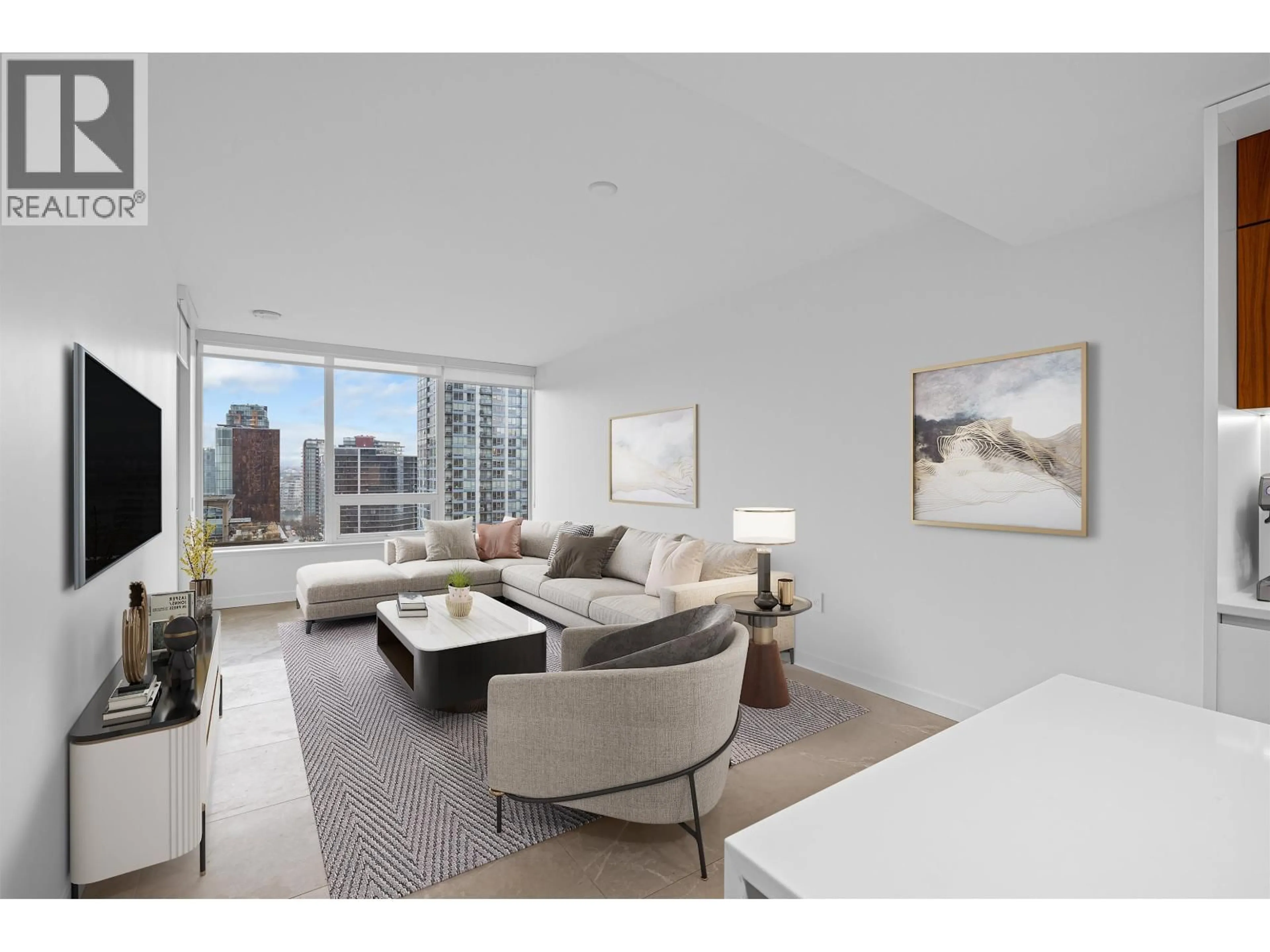 Living room with furniture, unknown for 1203 - 885 CAMBIE STREET, Vancouver British Columbia V6B0R6