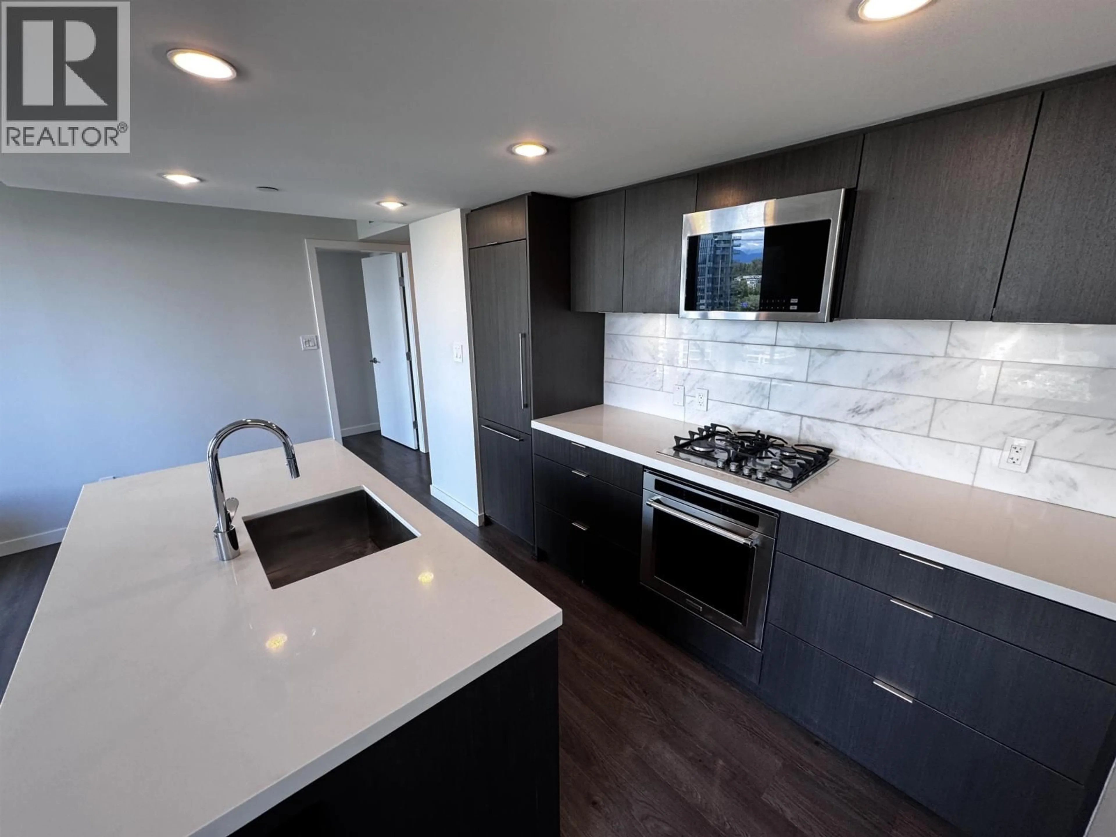 Open concept kitchen, ceramic/tile floor for 1904 - 8189 CAMBIE STREET, Vancouver British Columbia V6P0G6