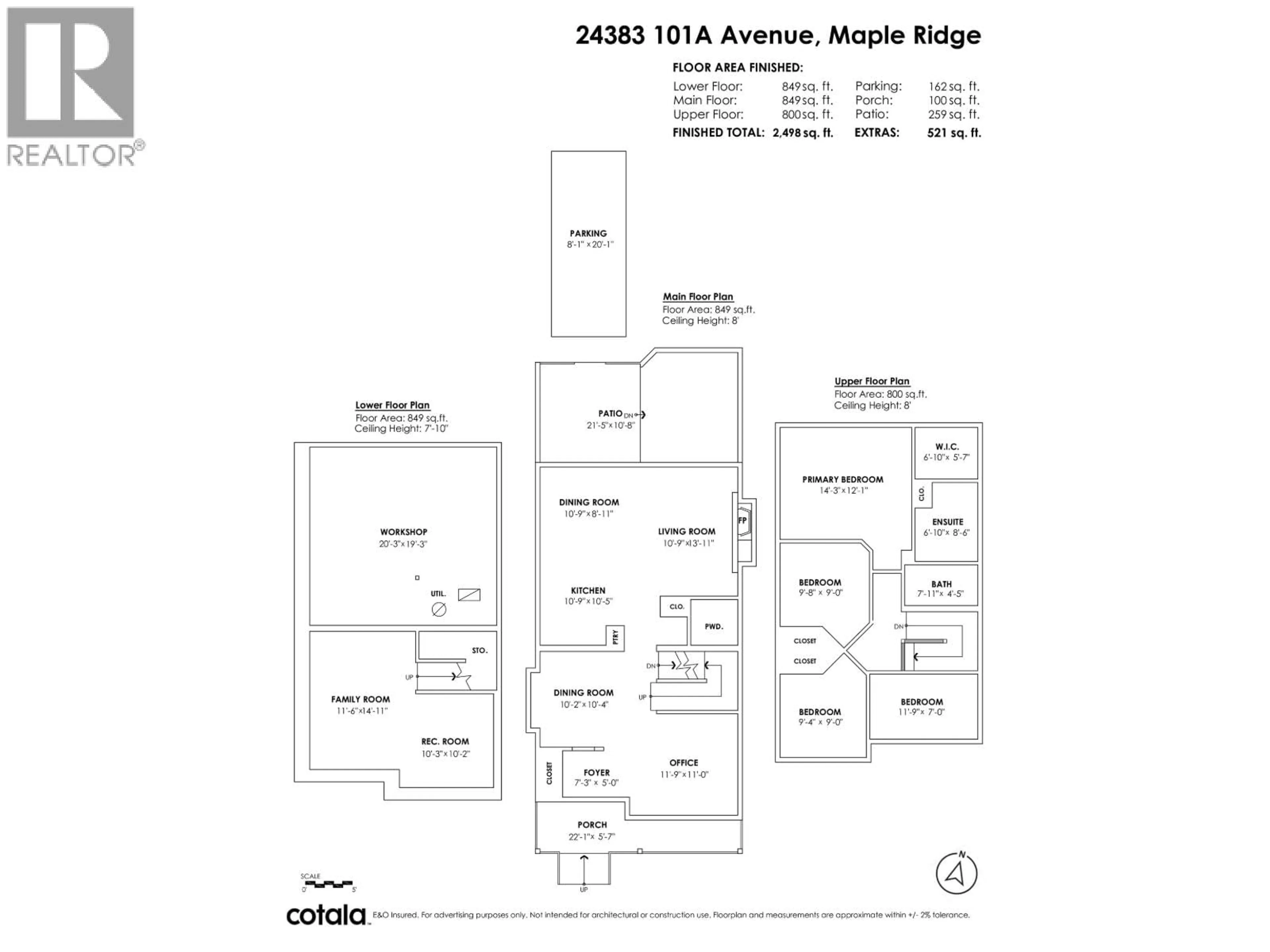 Floor plan for 24383 101A AVENUE, Maple Ridge British Columbia V2W1W6