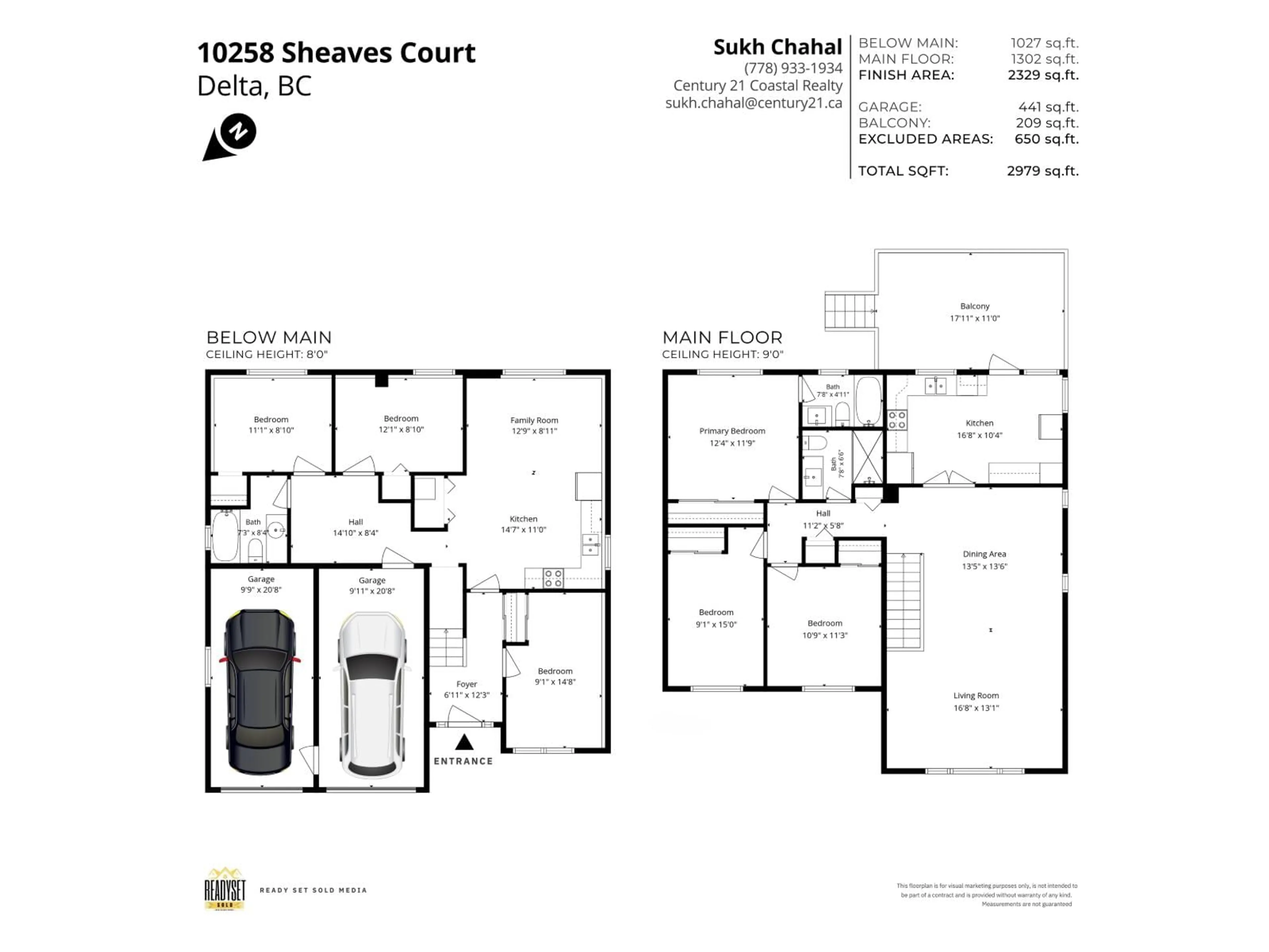 Floor plan for 10258 SHEAVES COURT, Delta British Columbia V4C8C9