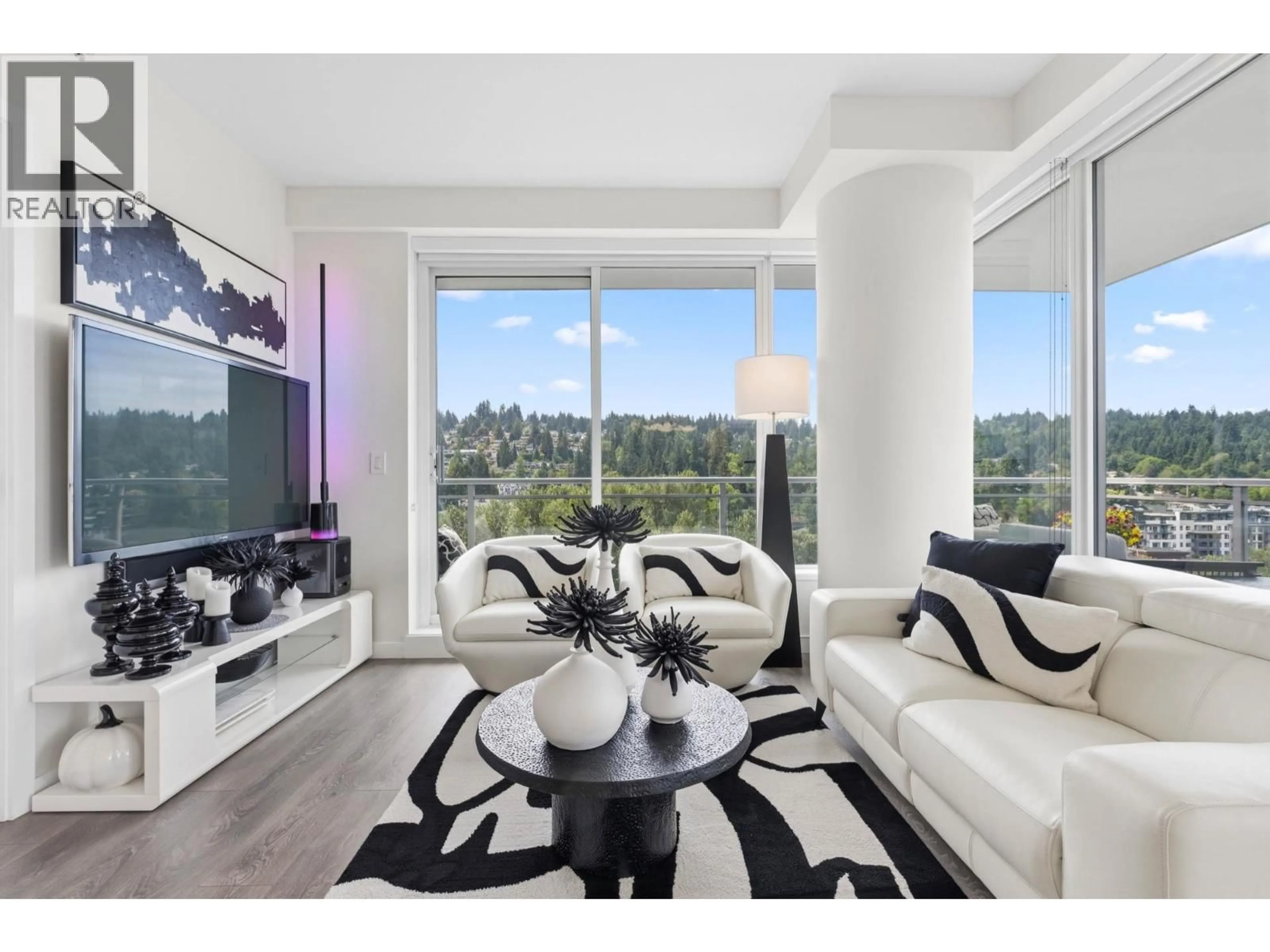 Living room with furniture, unknown for 1607 - 305 MORRISSEY ROAD, Port Moody British Columbia V3H0M3