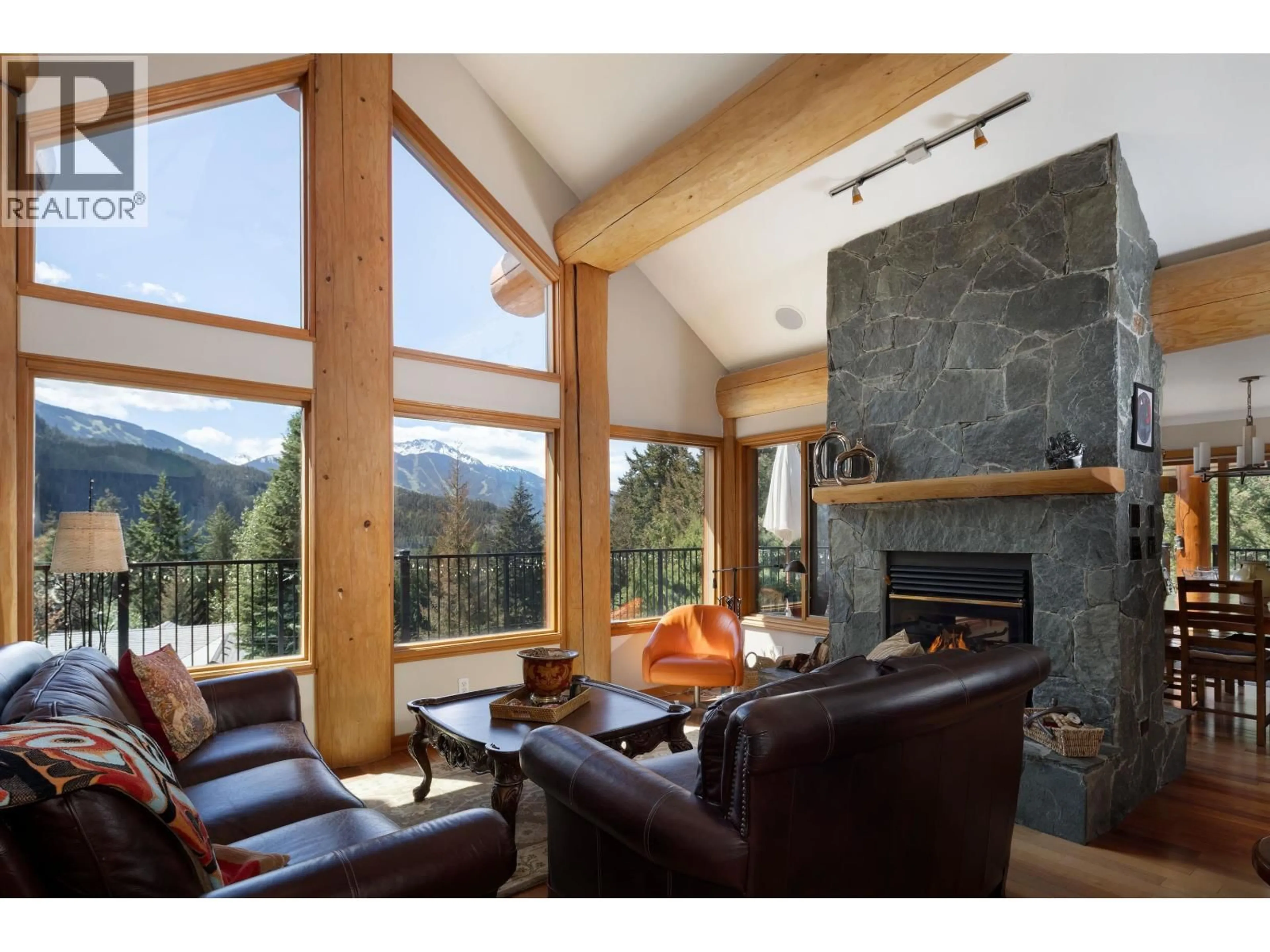 Living room with furniture, wood/laminate floor for 9503 EMERALD DRIVE, Whistler British Columbia V8E0G5