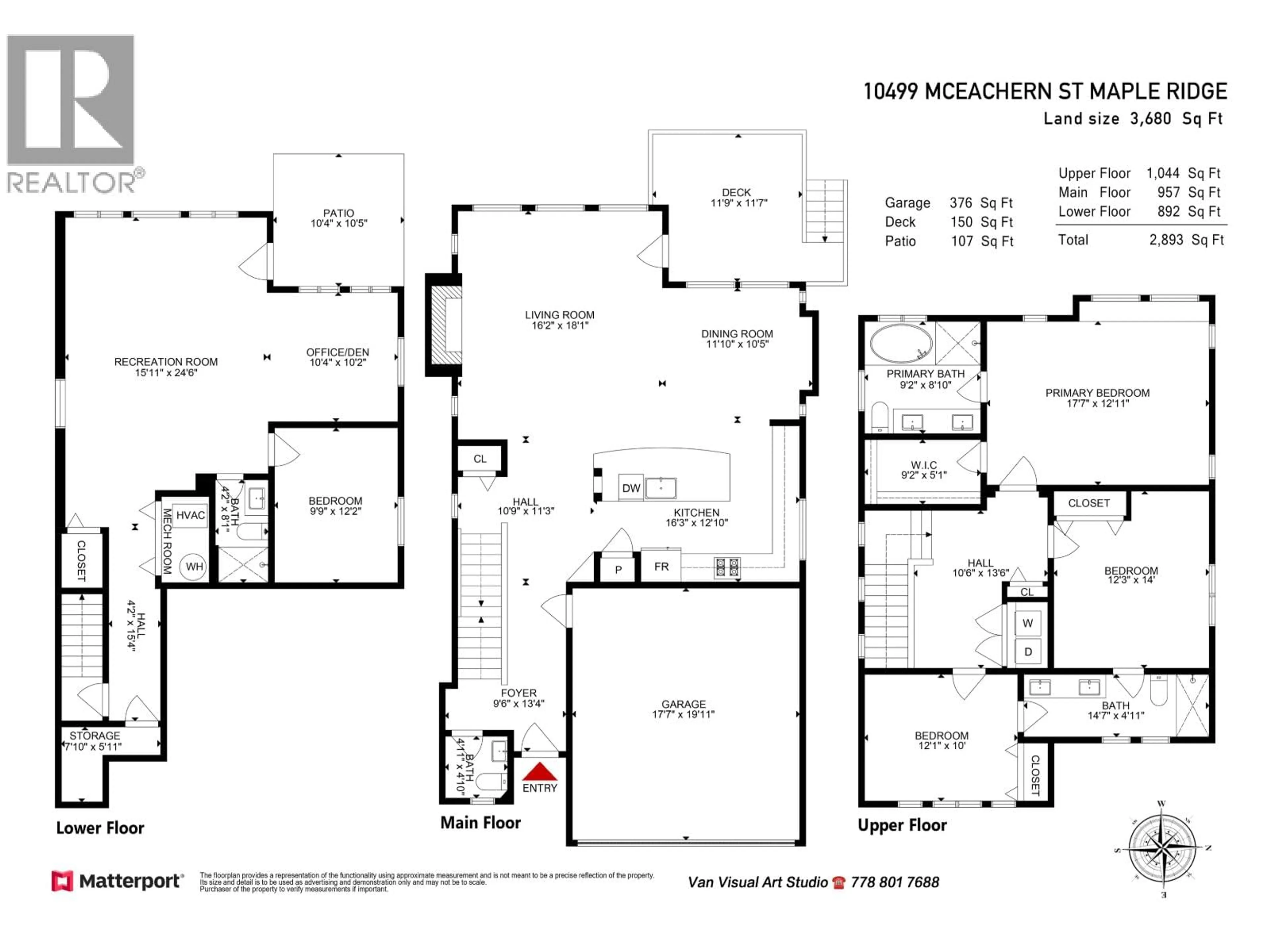 Floor plan for 10499 MCEACHERN STREET, Maple Ridge British Columbia V2W0H8