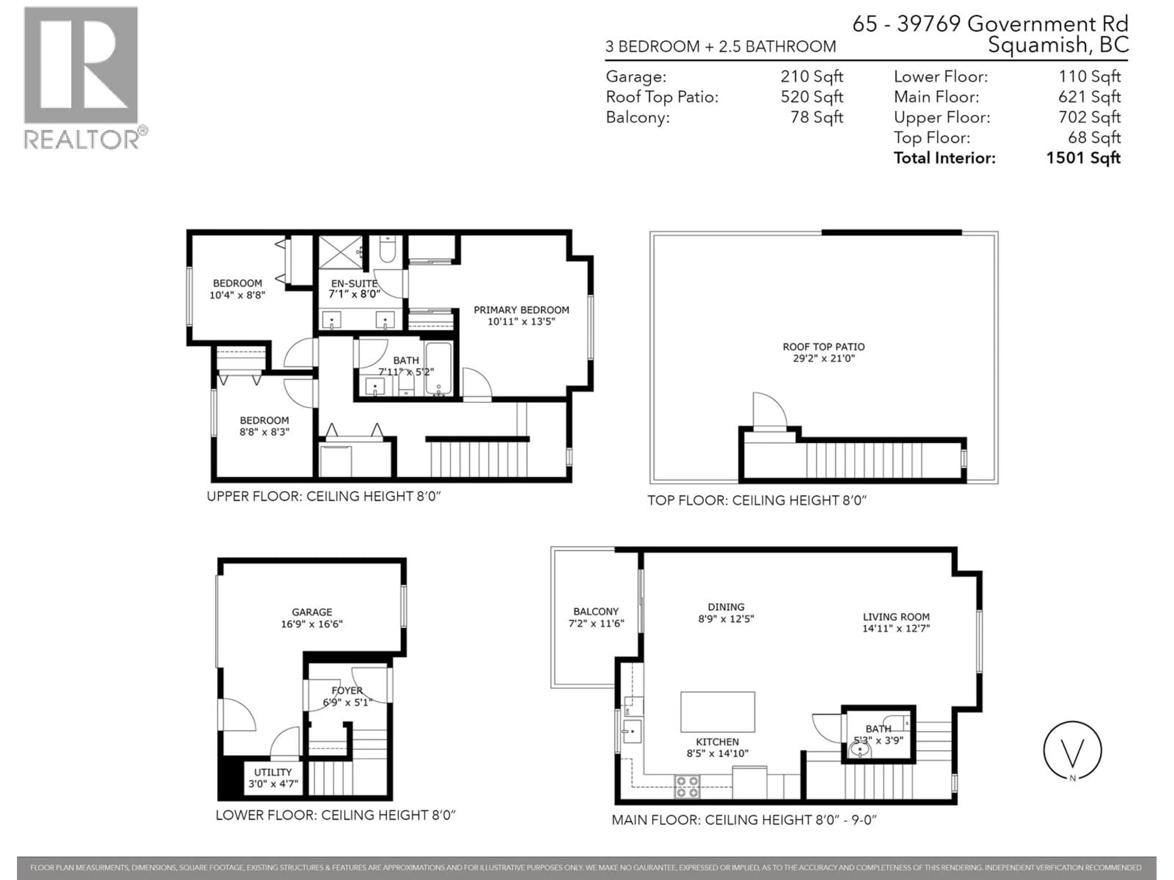 Floor plan for 65 - 39769 GOVERNMENT ROAD, Squamish British Columbia V8B0Z1
