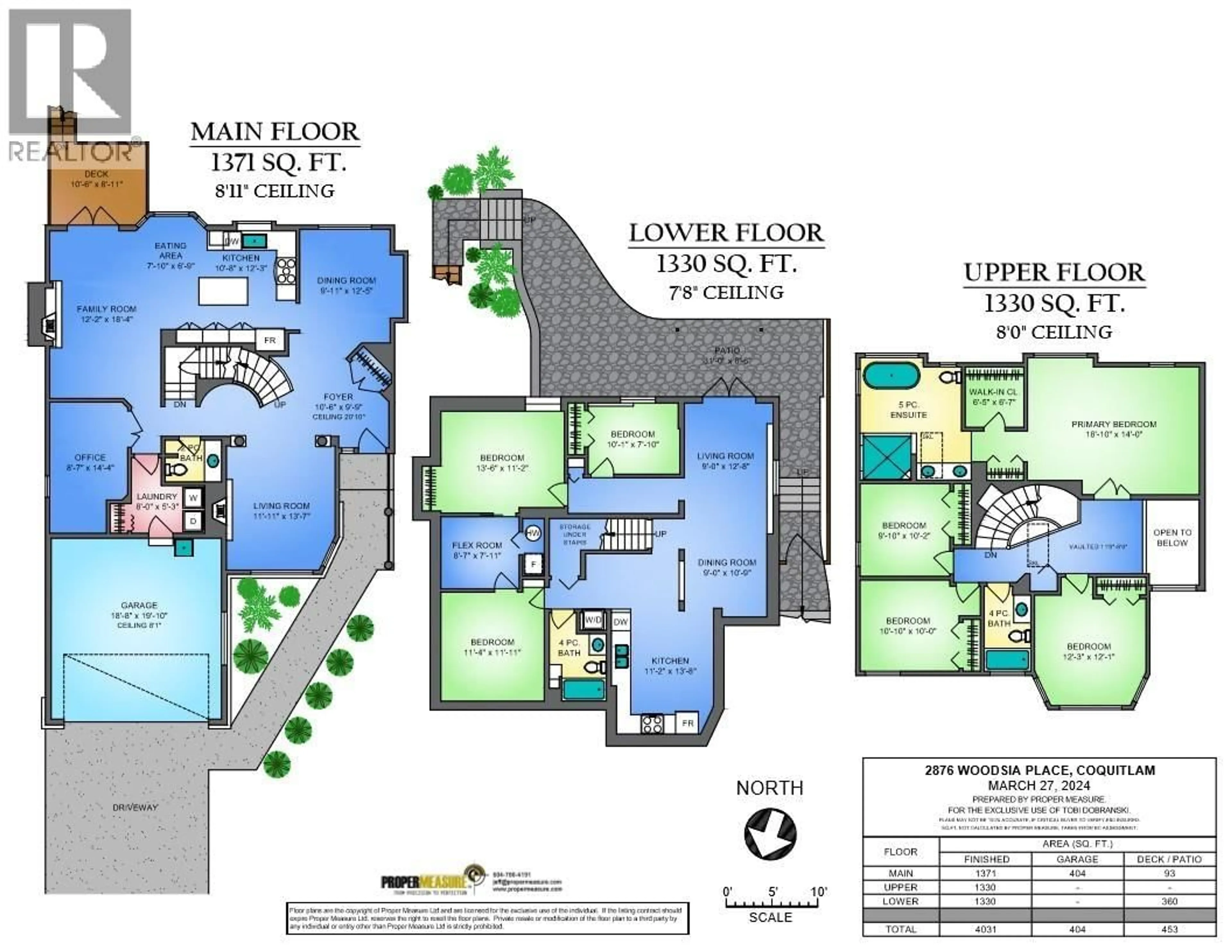 Floor plan for 2876 WOODSIA PLACE, Coquitlam British Columbia V3E2Y2