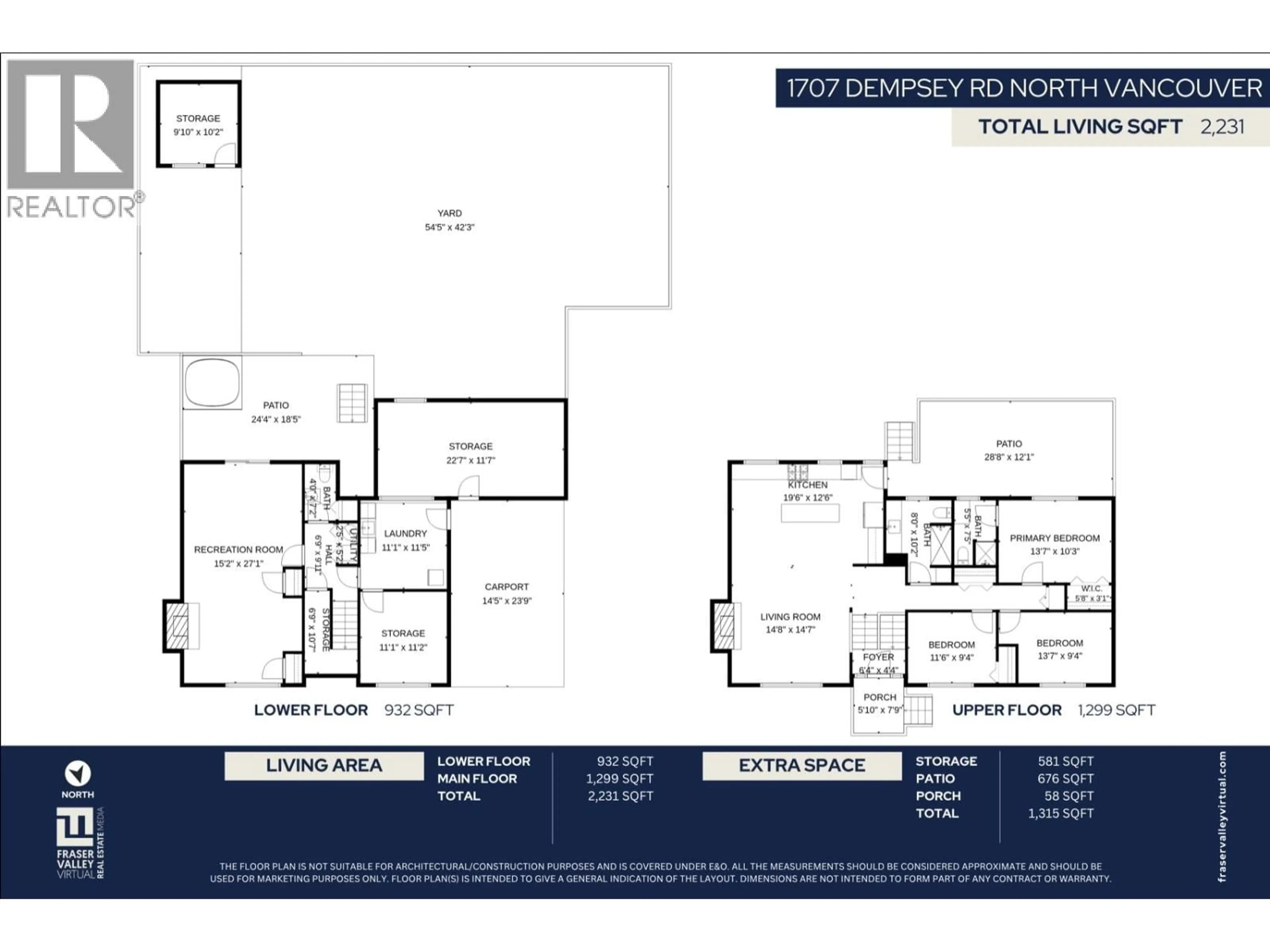 Floor plan for 1707 DEMPSEY ROAD, North Vancouver British Columbia V7K1T2