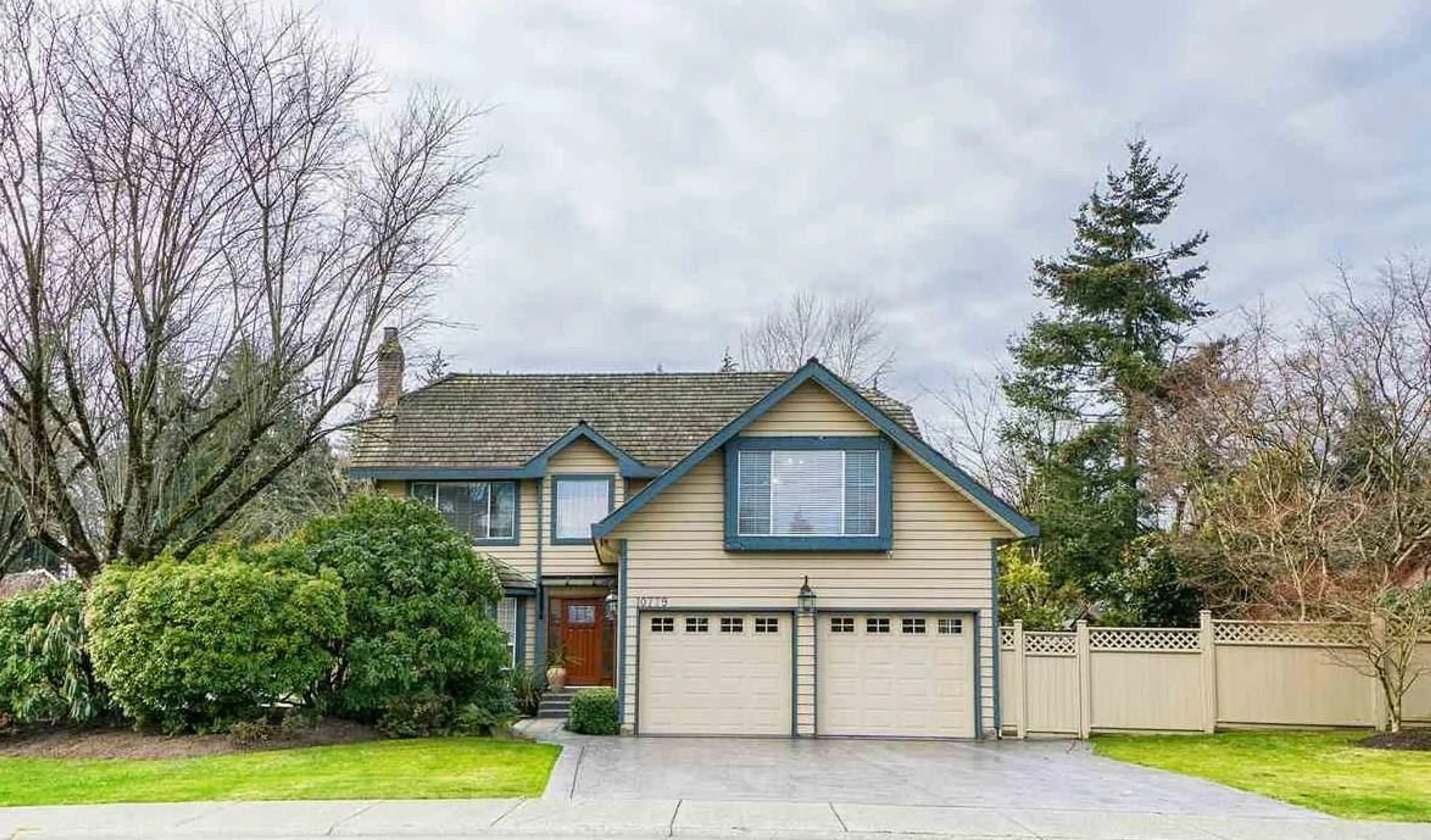Home with vinyl exterior material, street for 10779 FRASERGLEN DRIVE, Surrey British Columbia V4N1W6