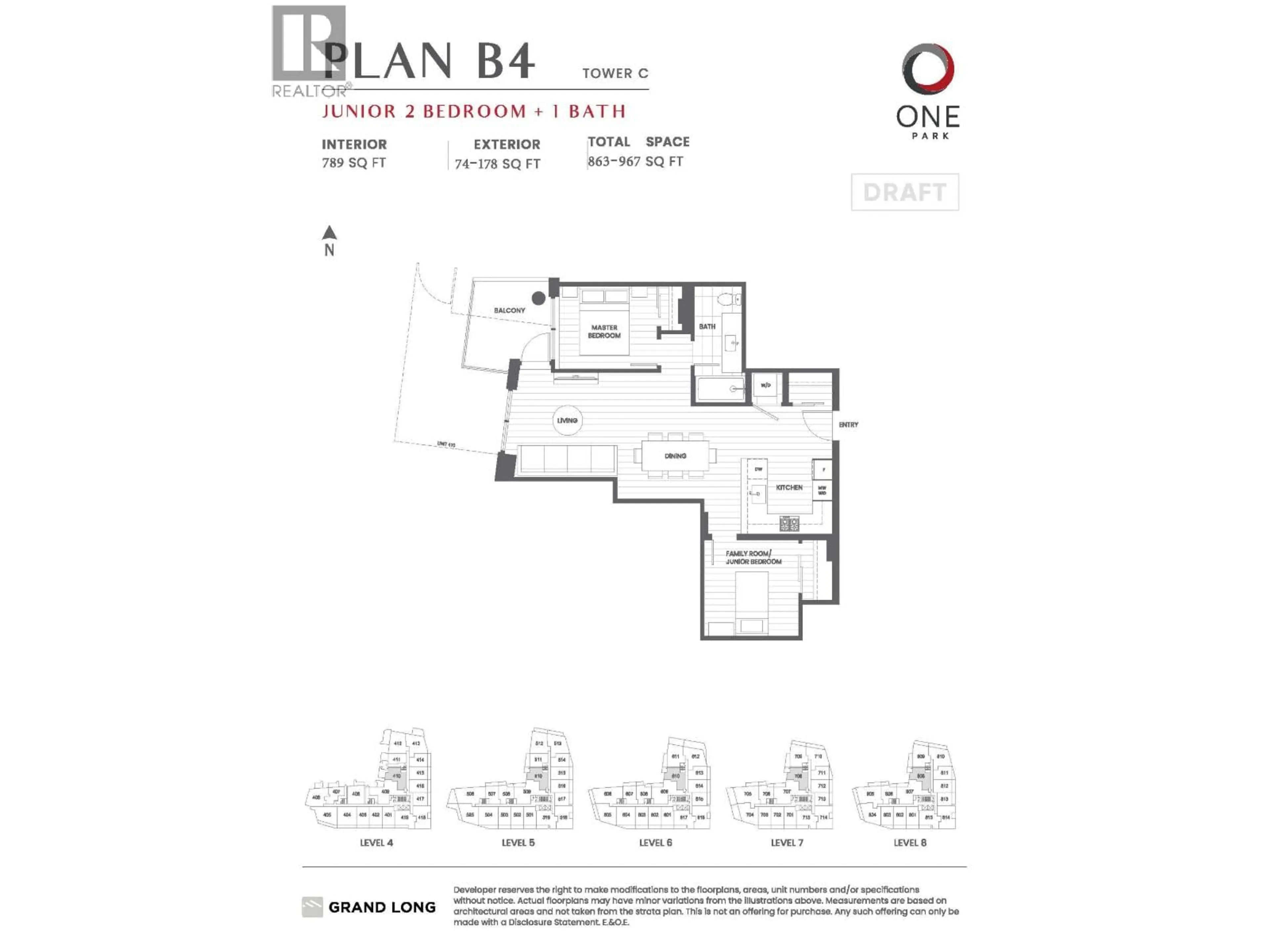 Floor plan for 610 - 6655 BUSWELL STREET, Richmond British Columbia V6Y0M4