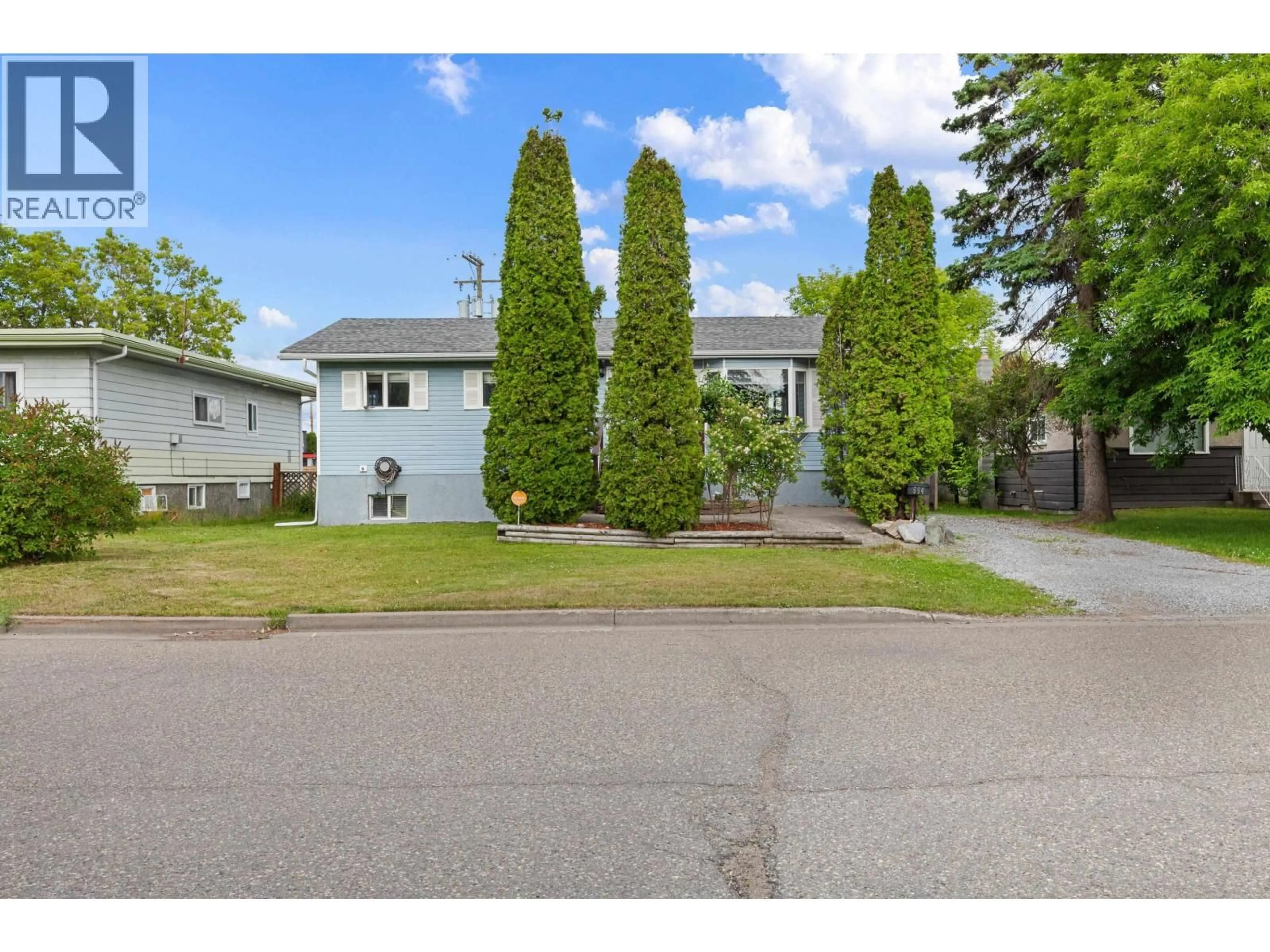 A pic from outside/outdoor area/front of a property/back of a property/a pic from drone, street for 554 BURDEN STREET, Prince George British Columbia V2M2H5