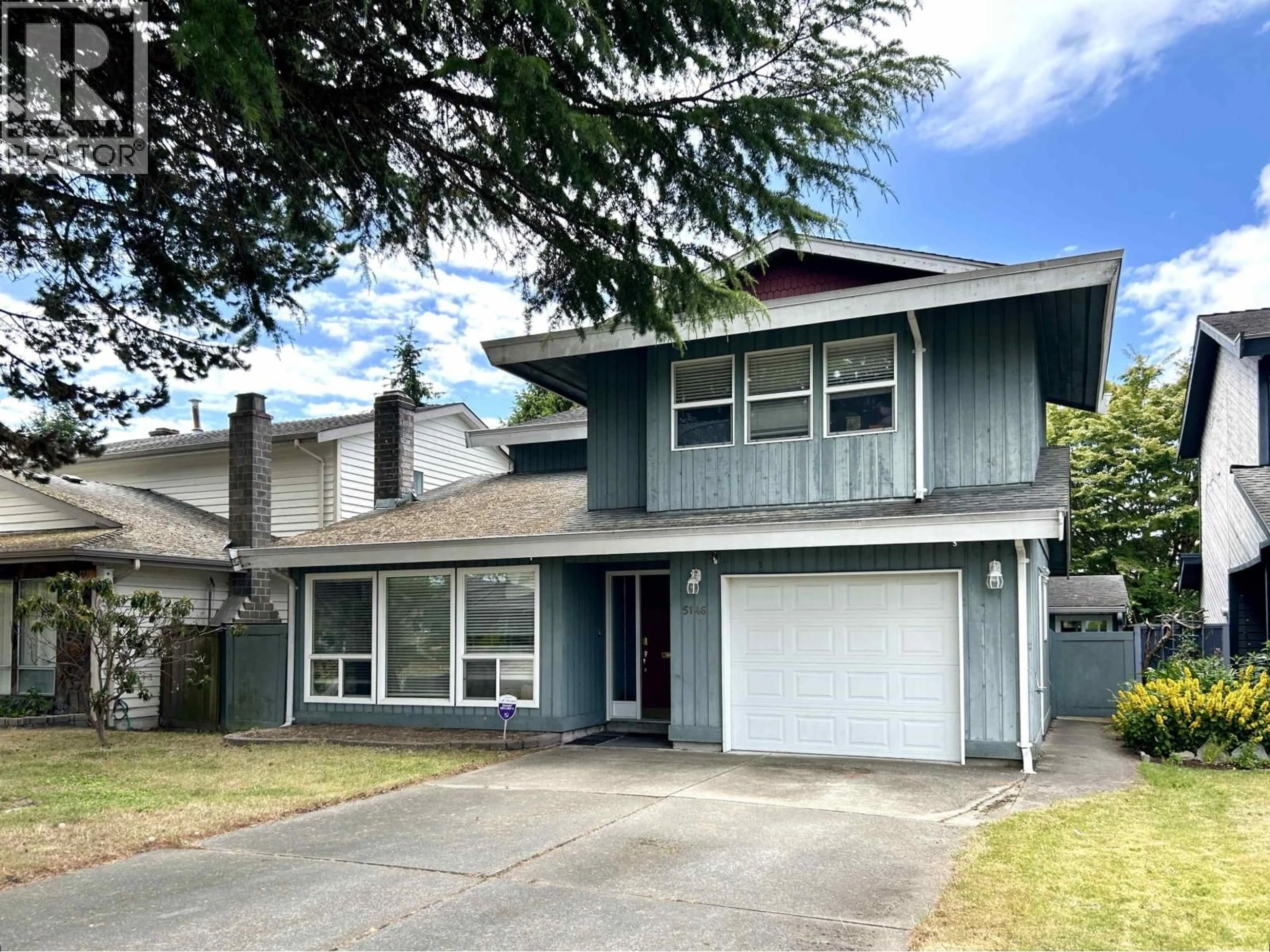 Home with vinyl exterior material, street for 5146 HOLLYWOOD DRIVE, Richmond British Columbia V7E4V4