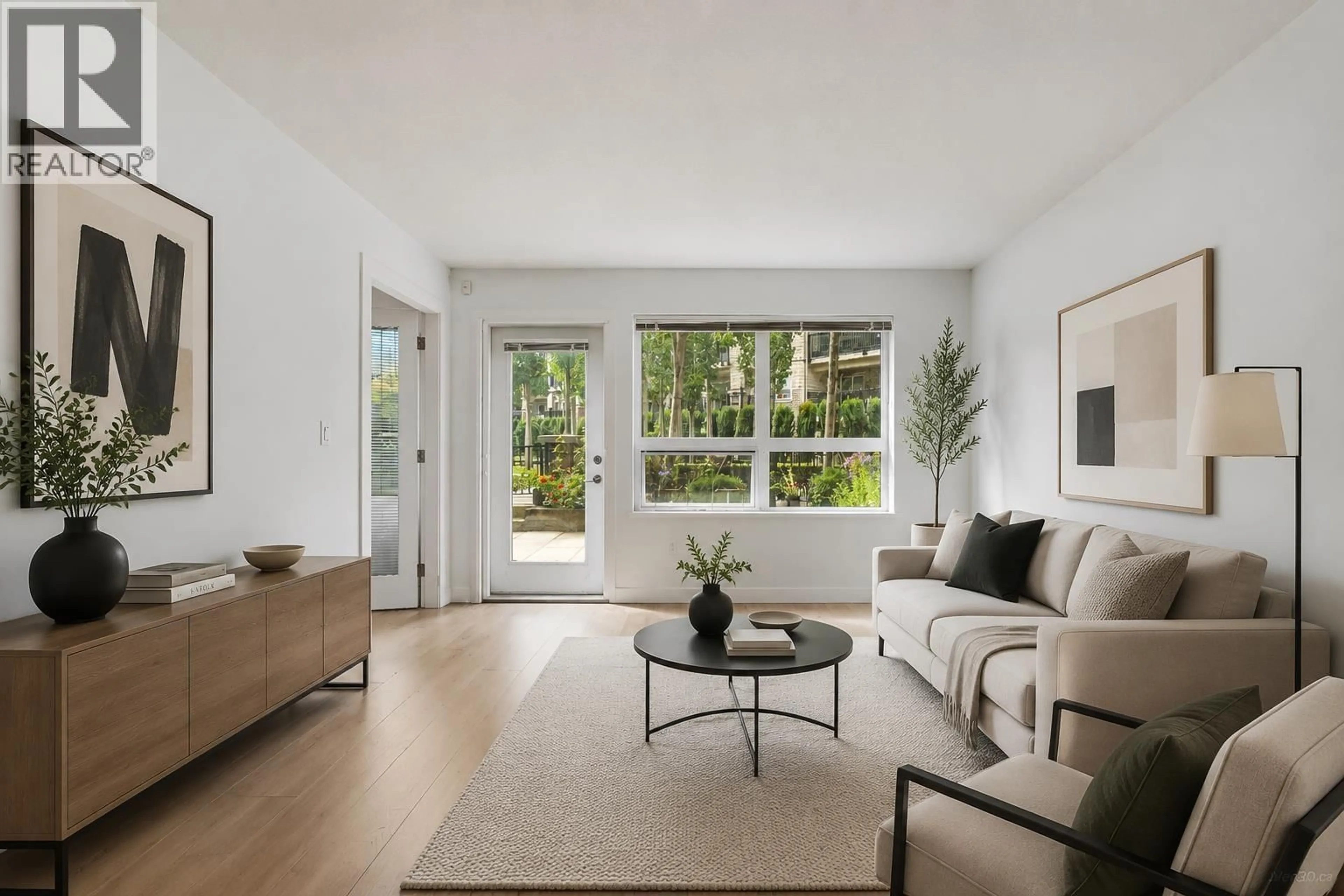 Living room with furniture, unknown for 118 - 6800 ECKERSLEY ROAD, Richmond British Columbia V6Y0E7