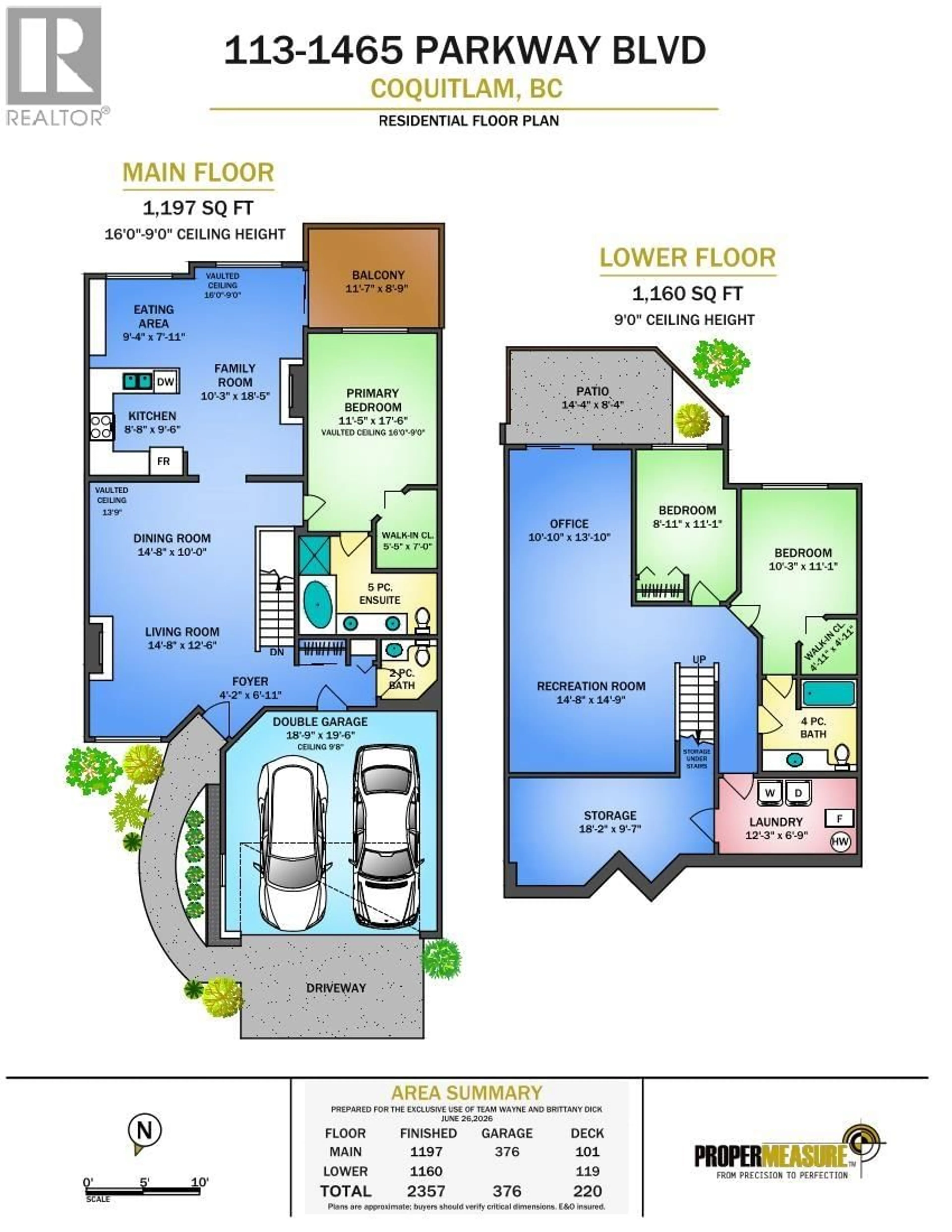 Floor plan for 113 - 1465 PARKWAY BOULEVARD, Coquitlam British Columbia V3E3E6