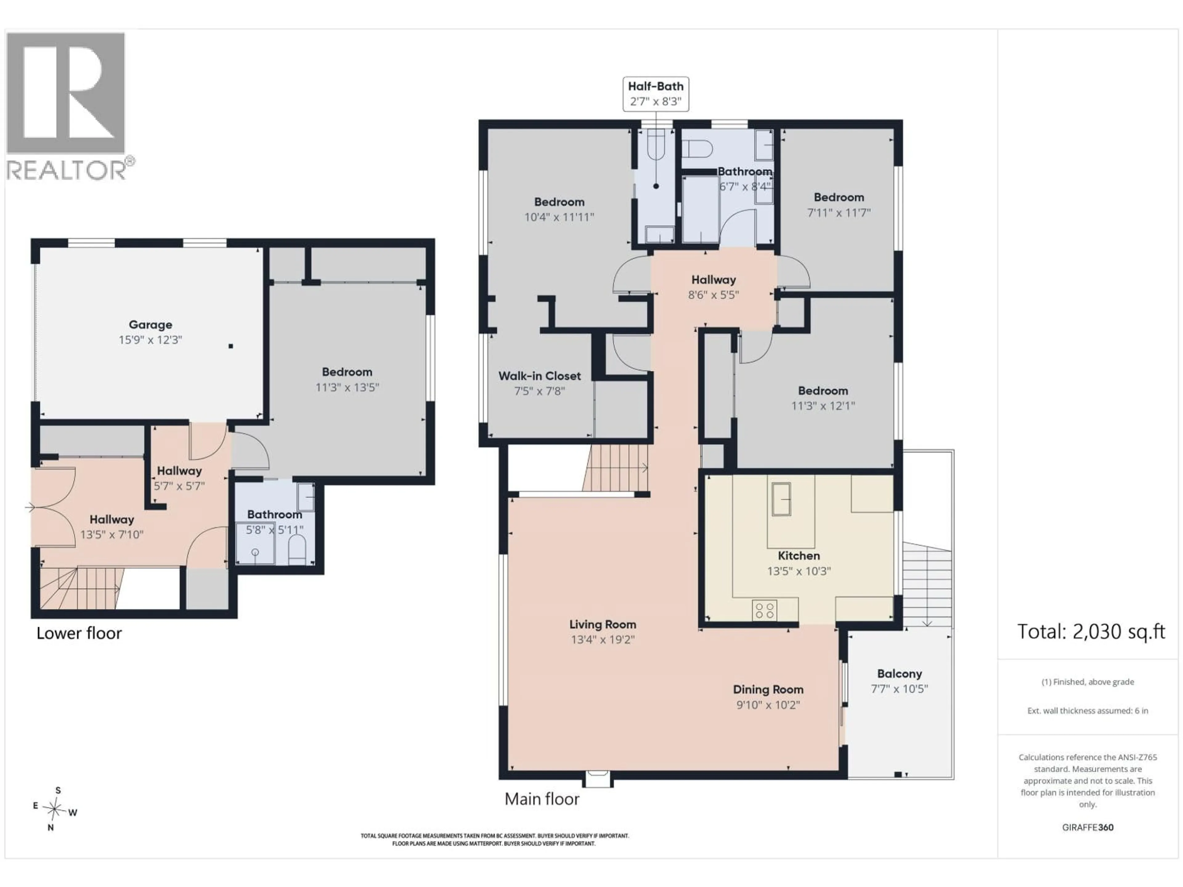 Floor plan for 7111 CAVELIER COURT, Richmond British Columbia V7C4J7