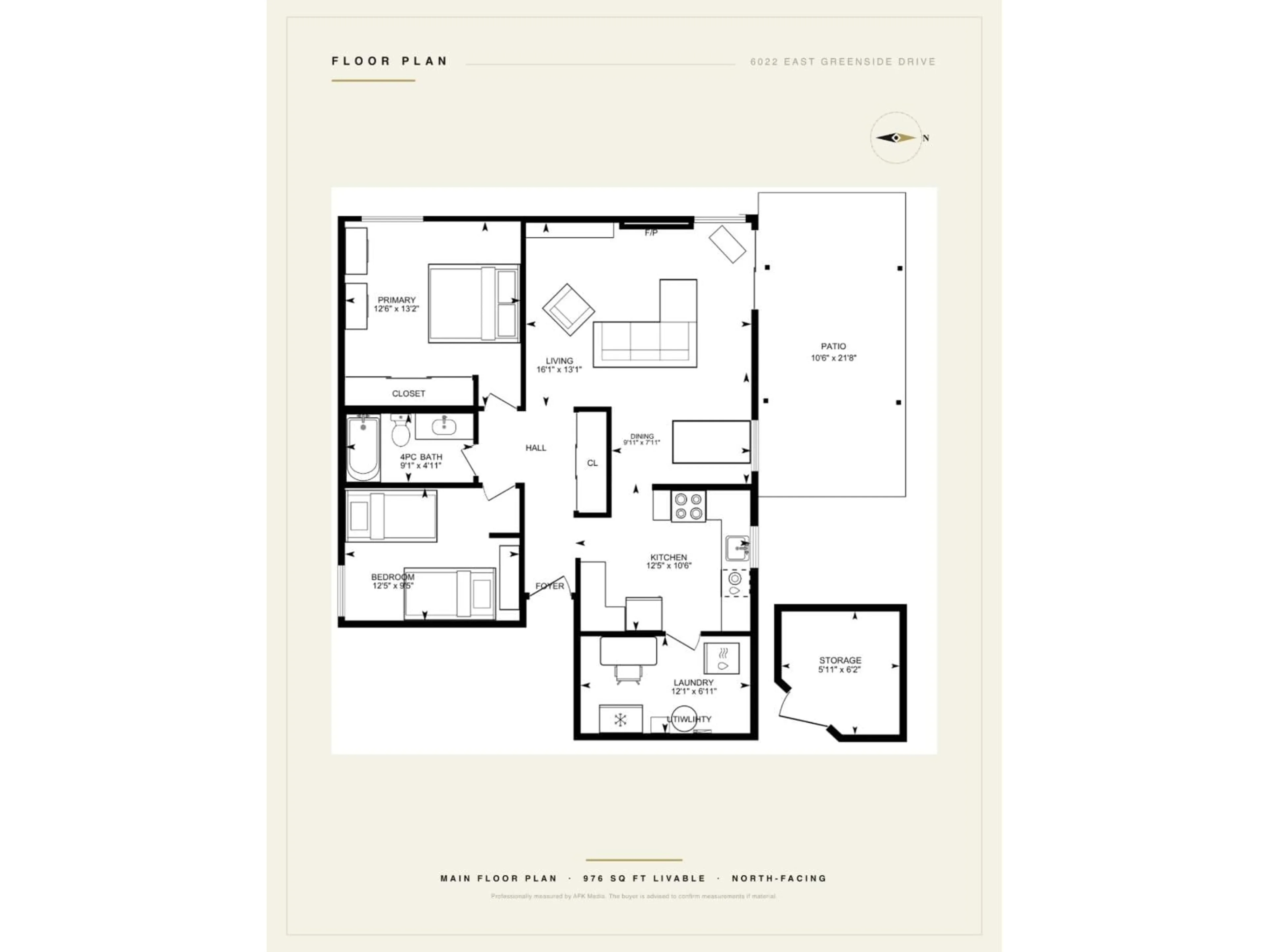 Floor plan for 6022 GREENSIDE DRIVE EAST, Surrey British Columbia V3S5M8