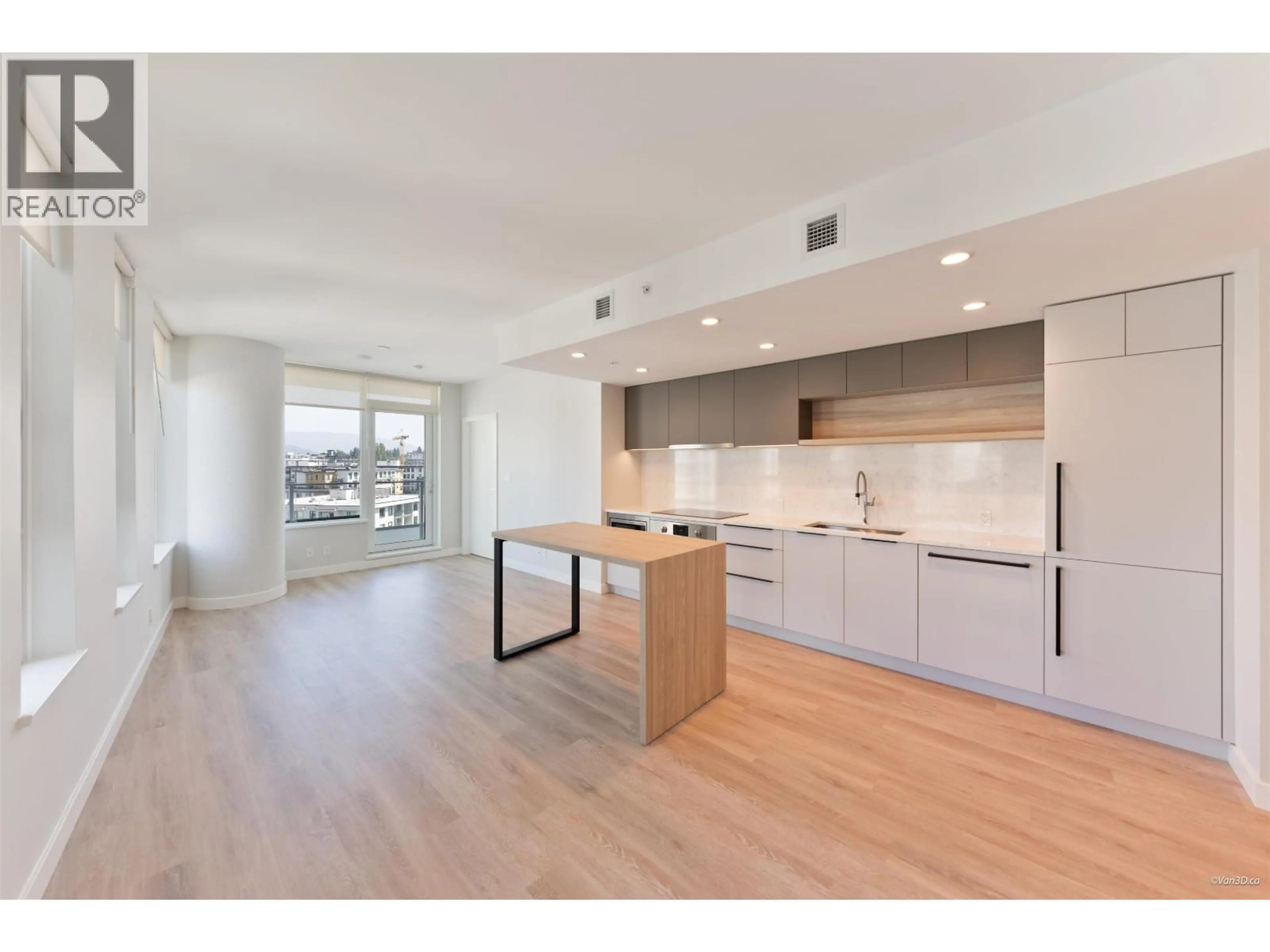 Open concept kitchen, wood/laminate floor for 1105 - 567 EMERSON STREET, Coquitlam British Columbia V3J0M8