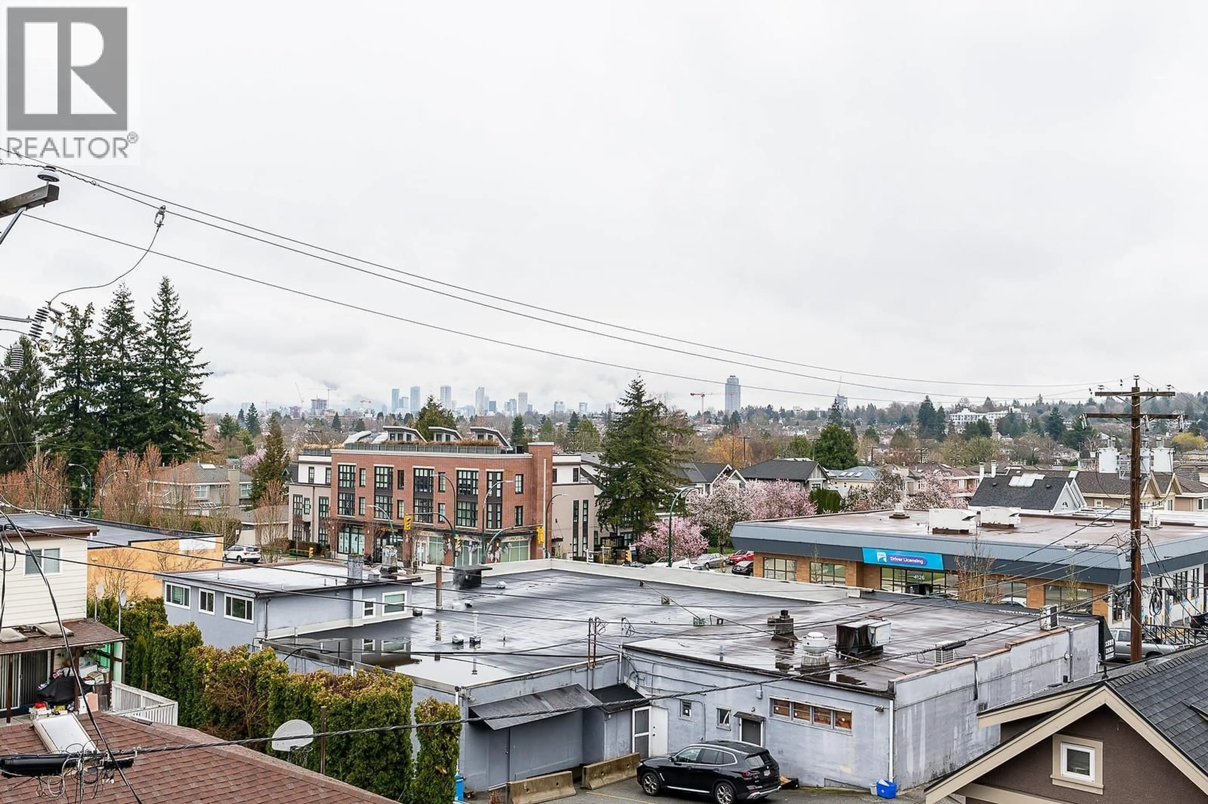 Patio, city buildings view from balcony for 1 - 2837 OLIVER CRESCENT, Vancouver British Columbia V6K1M1