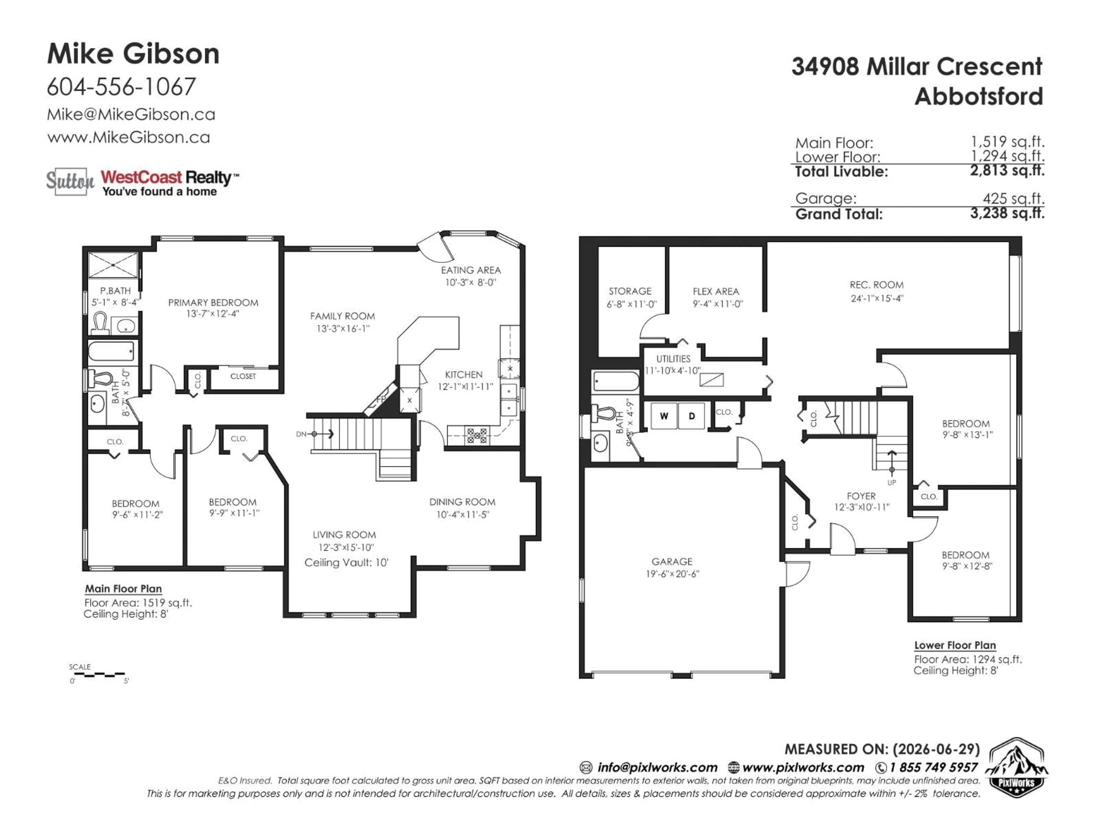Floor plan for 34908 MILLAR CRESCENT, Abbotsford British Columbia V2S7K5