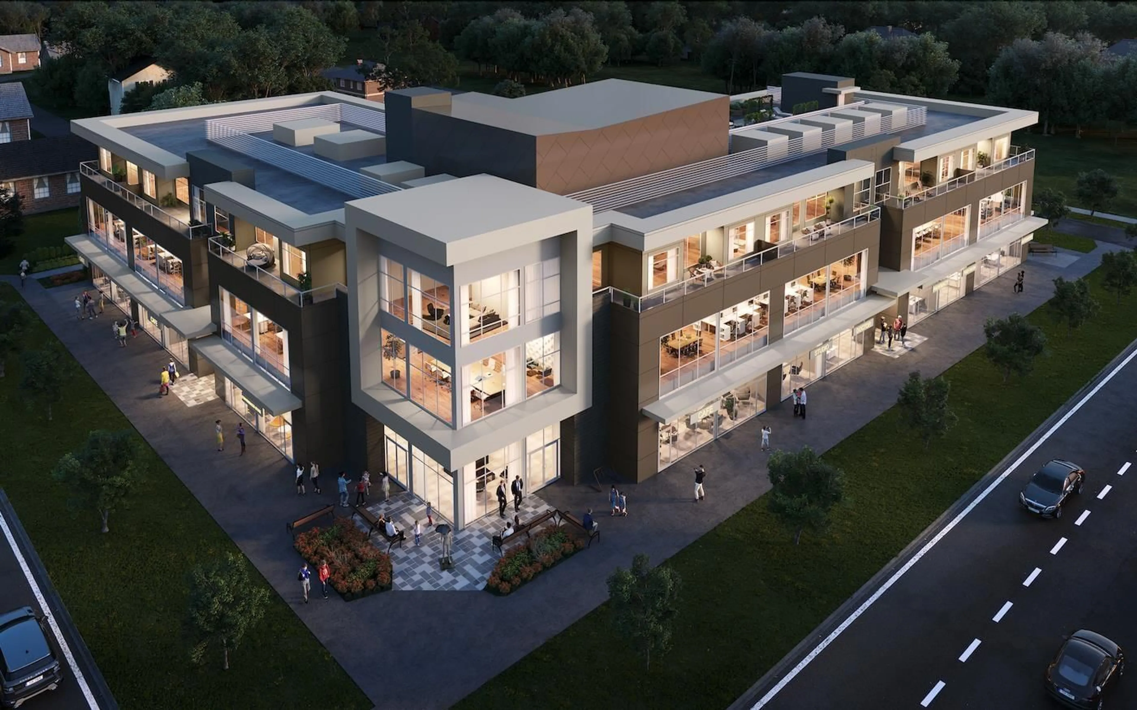 A pic from outside/outdoor area/front of a property/back of a property/a pic from drone, building for 309 - 19220 72 AVENUE, Surrey British Columbia V4N1N2