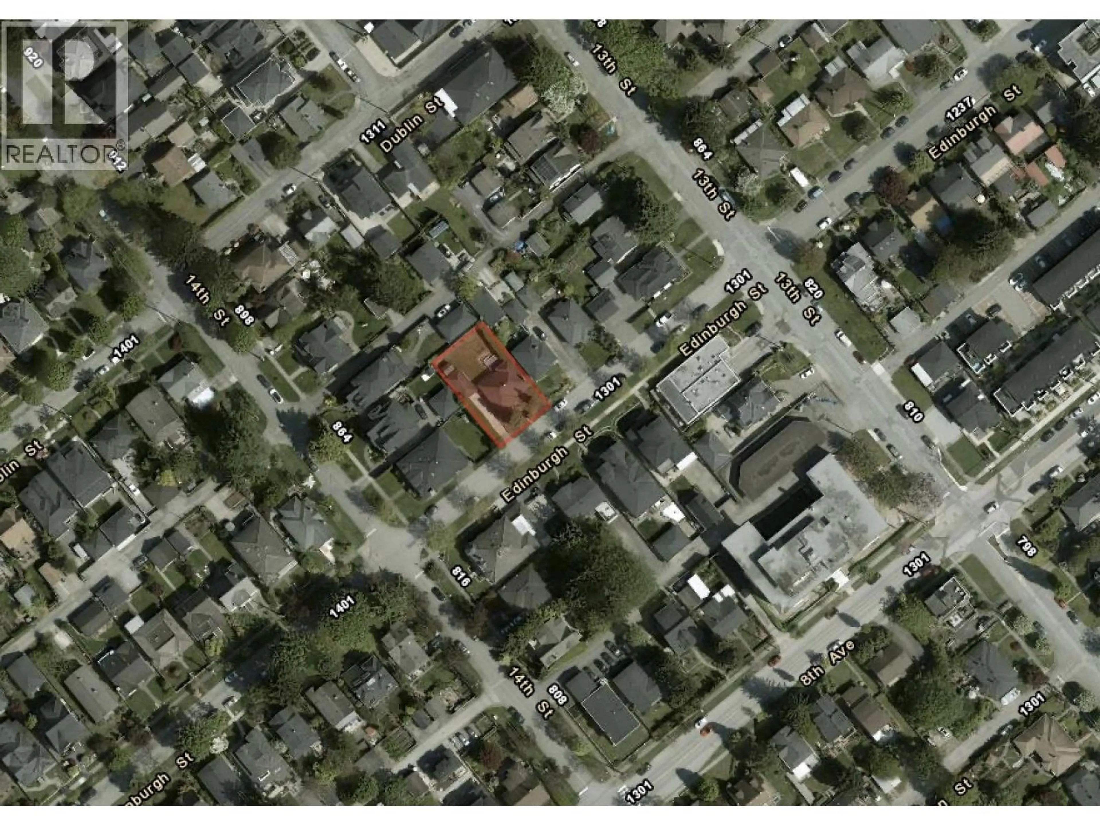 Picture of a map for 1309 EDINBURGH STREET, New Westminster British Columbia V3M2W1