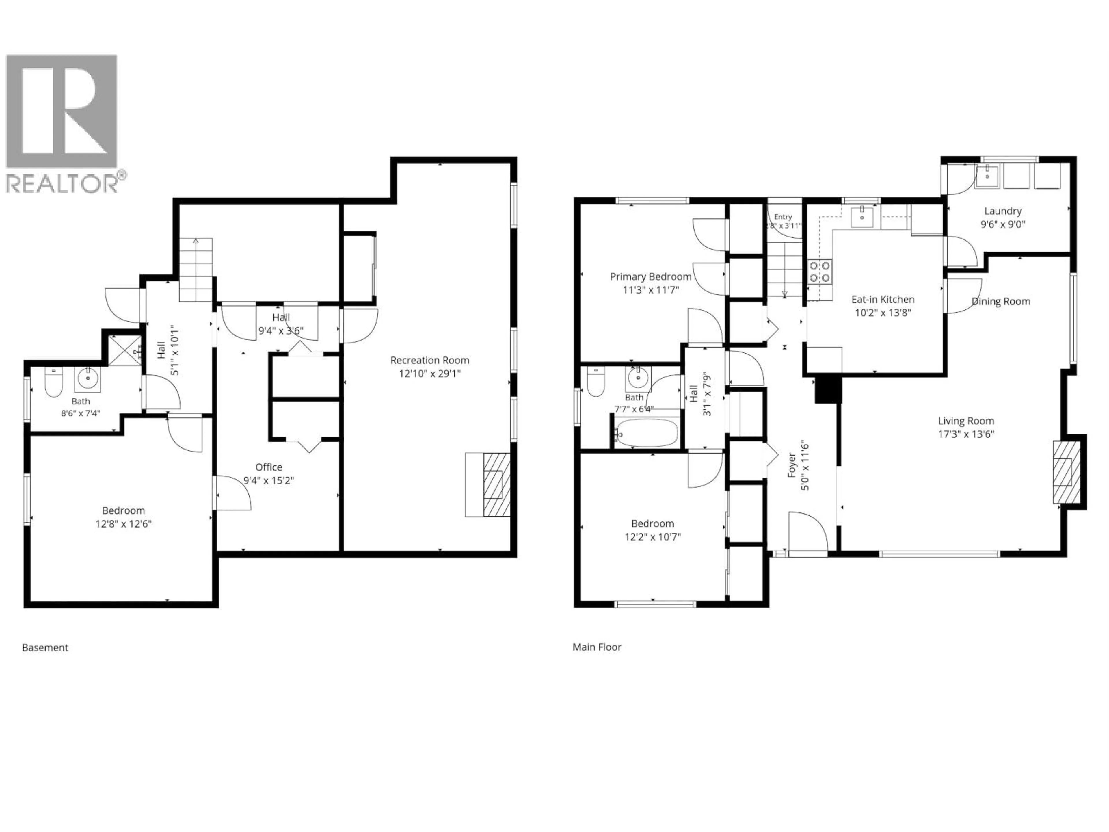 Floor plan for 1309 EDINBURGH STREET, New Westminster British Columbia V3M2W1