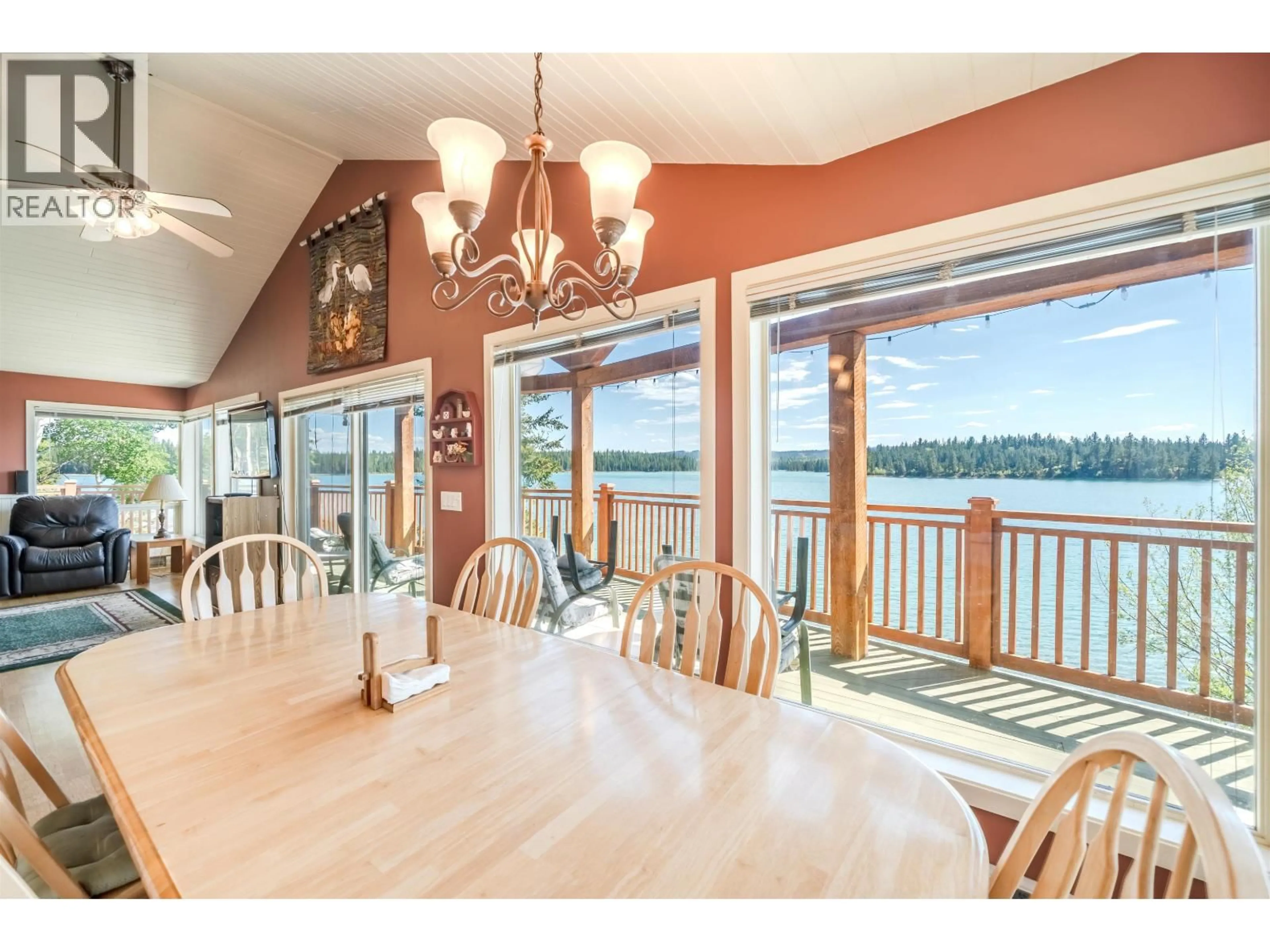 Dining room, wood/laminate floor for 6410 FOX CRESCENT, Green Lake British Columbia V0K2K0