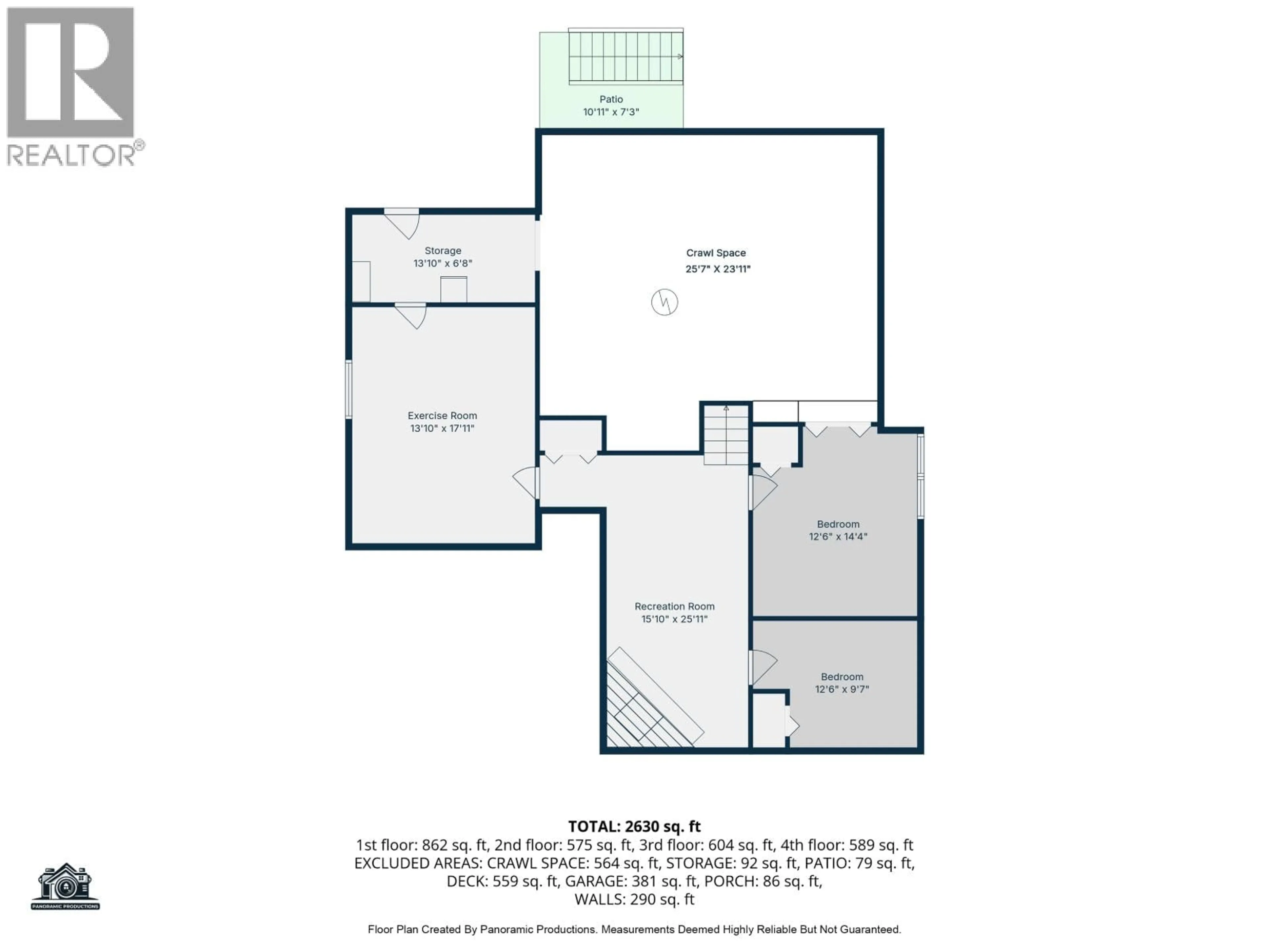 Floor plan for 1270 RESKER PLACE, Williams Lake British Columbia V2G4H9