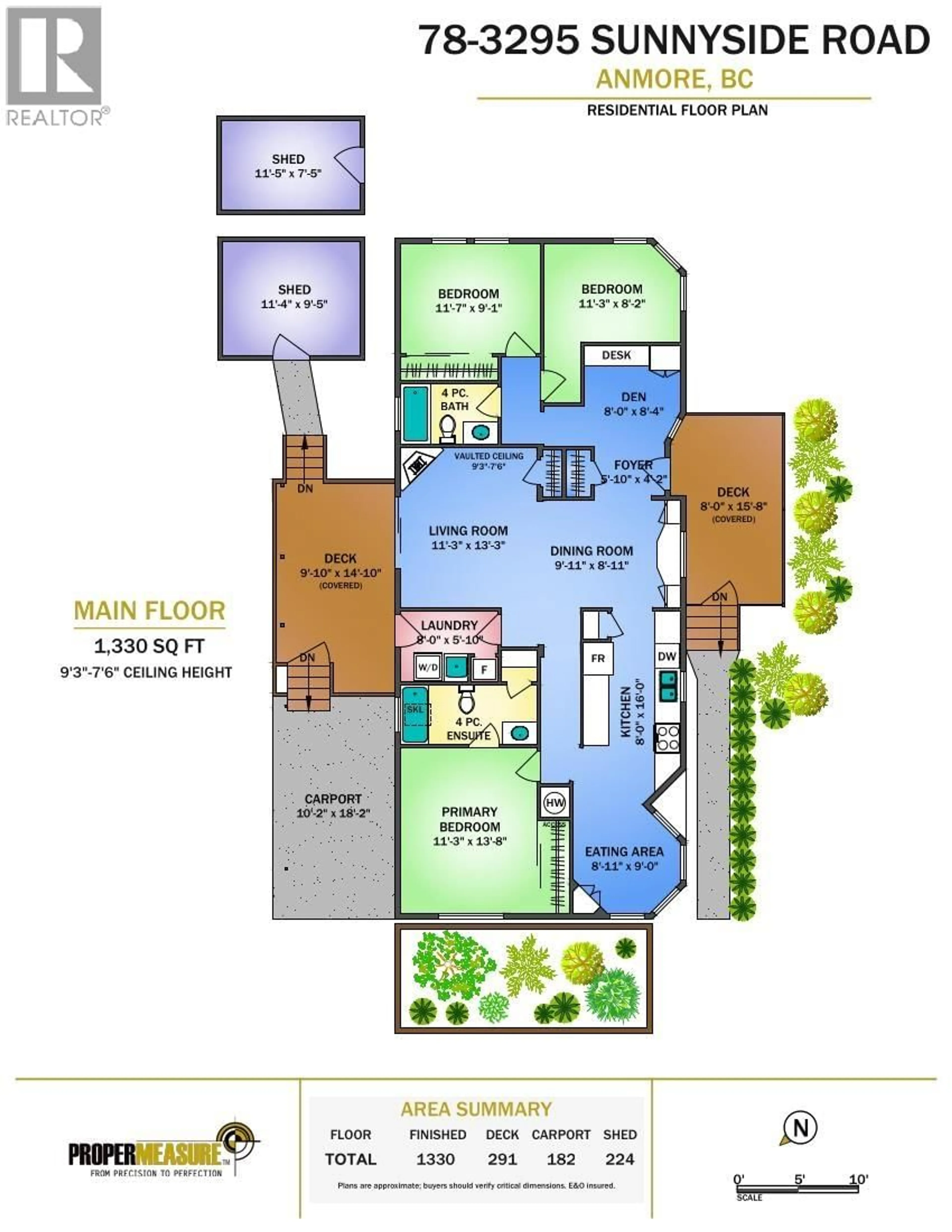 Floor plan for 78 - 3295 SUNNYSIDE ROAD, Anmore British Columbia V3H4Z4