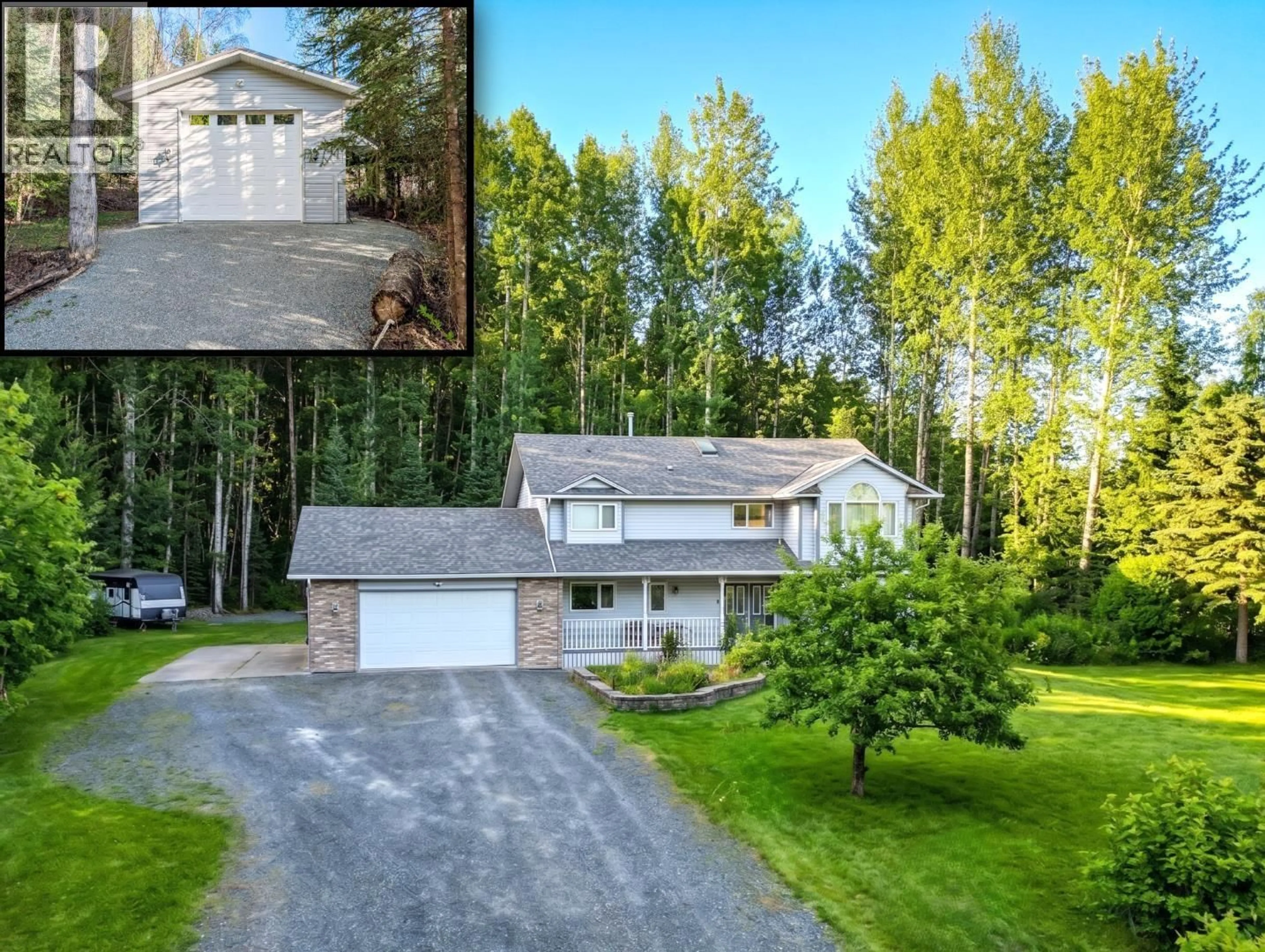 A pic from outside/outdoor area/front of a property/back of a property/a pic from drone, unknown for 8419 SUMMER PLACE, Prince George British Columbia V2K4Z8