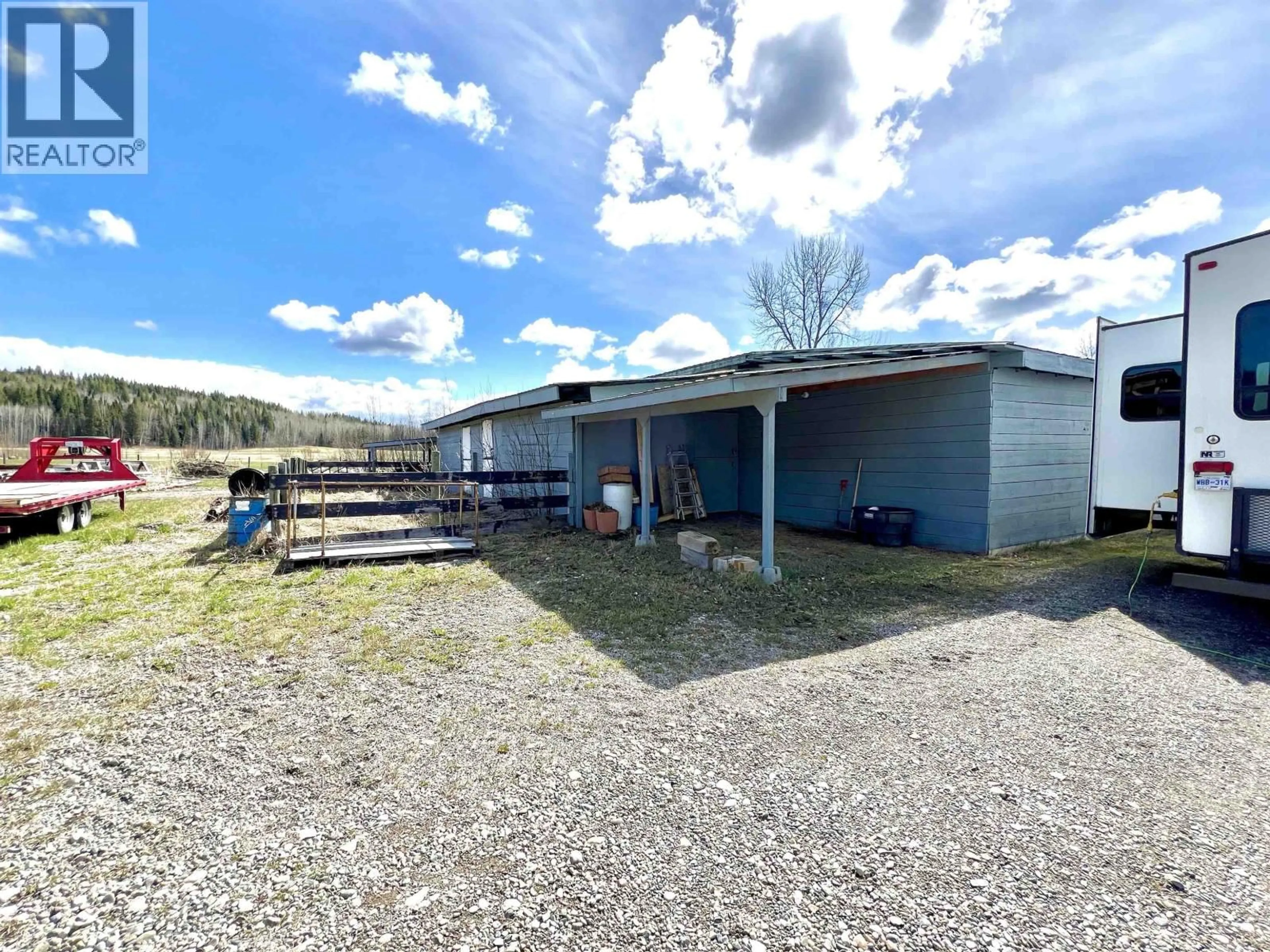 A pic from outside/outdoor area/front of a property/back of a property/a pic from drone, building for 15380 OLSON ROAD, Quesnel British Columbia V0K1S1