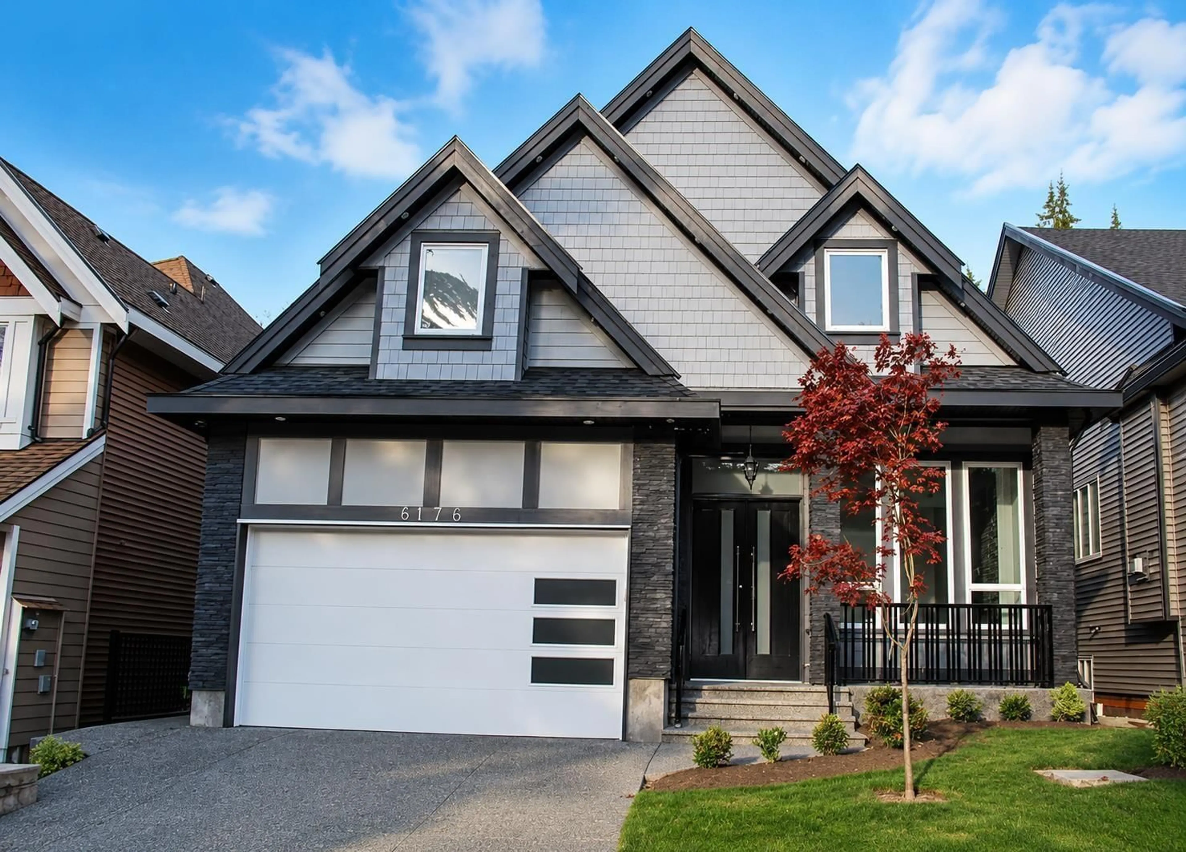Home with vinyl exterior material, street for 6176 140 STREET, Surrey British Columbia V3X1C9