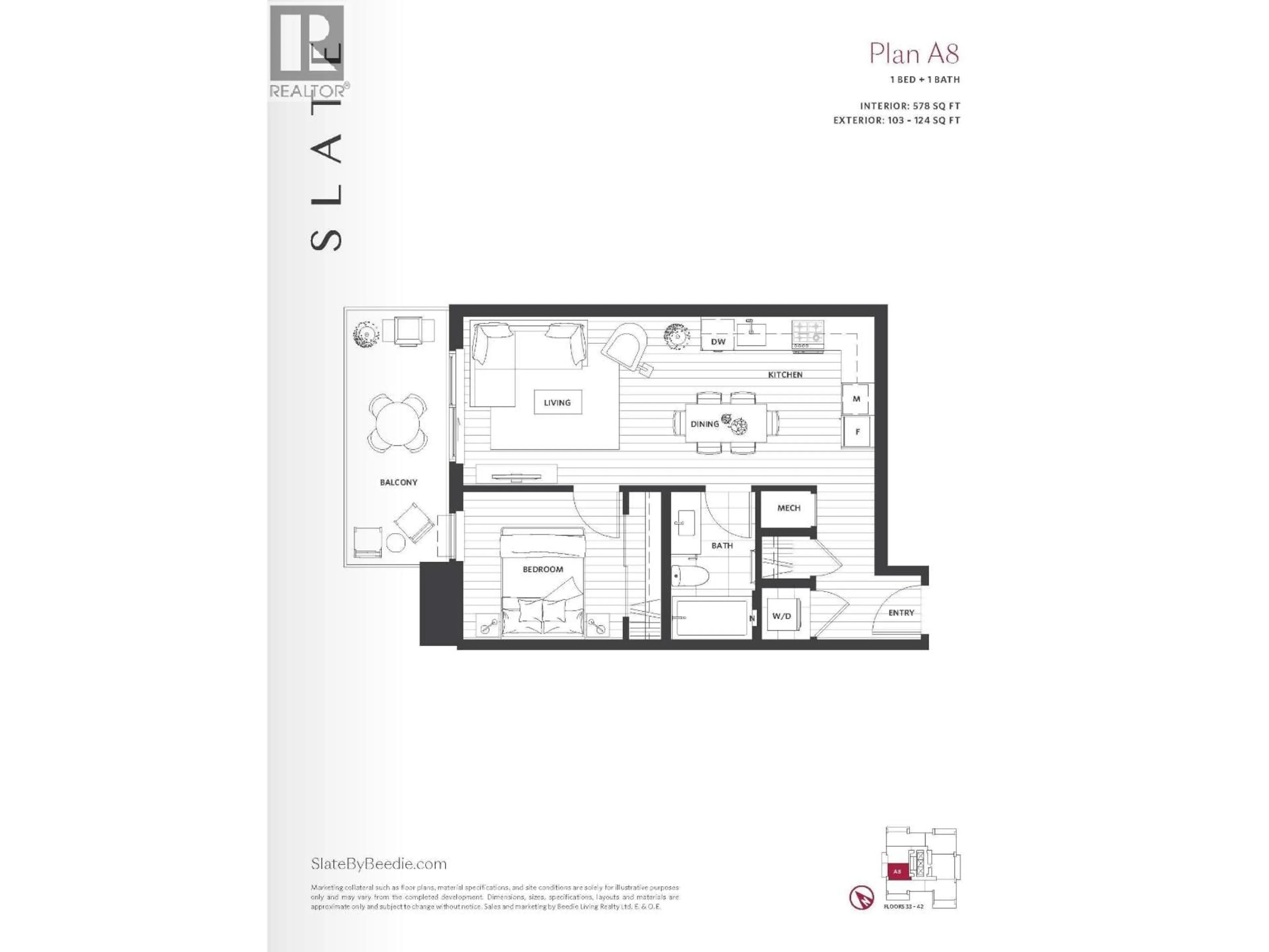 Floor plan for 4207 2135 SPRINGER AVENUE, Burnaby British Columbia V5B0C1