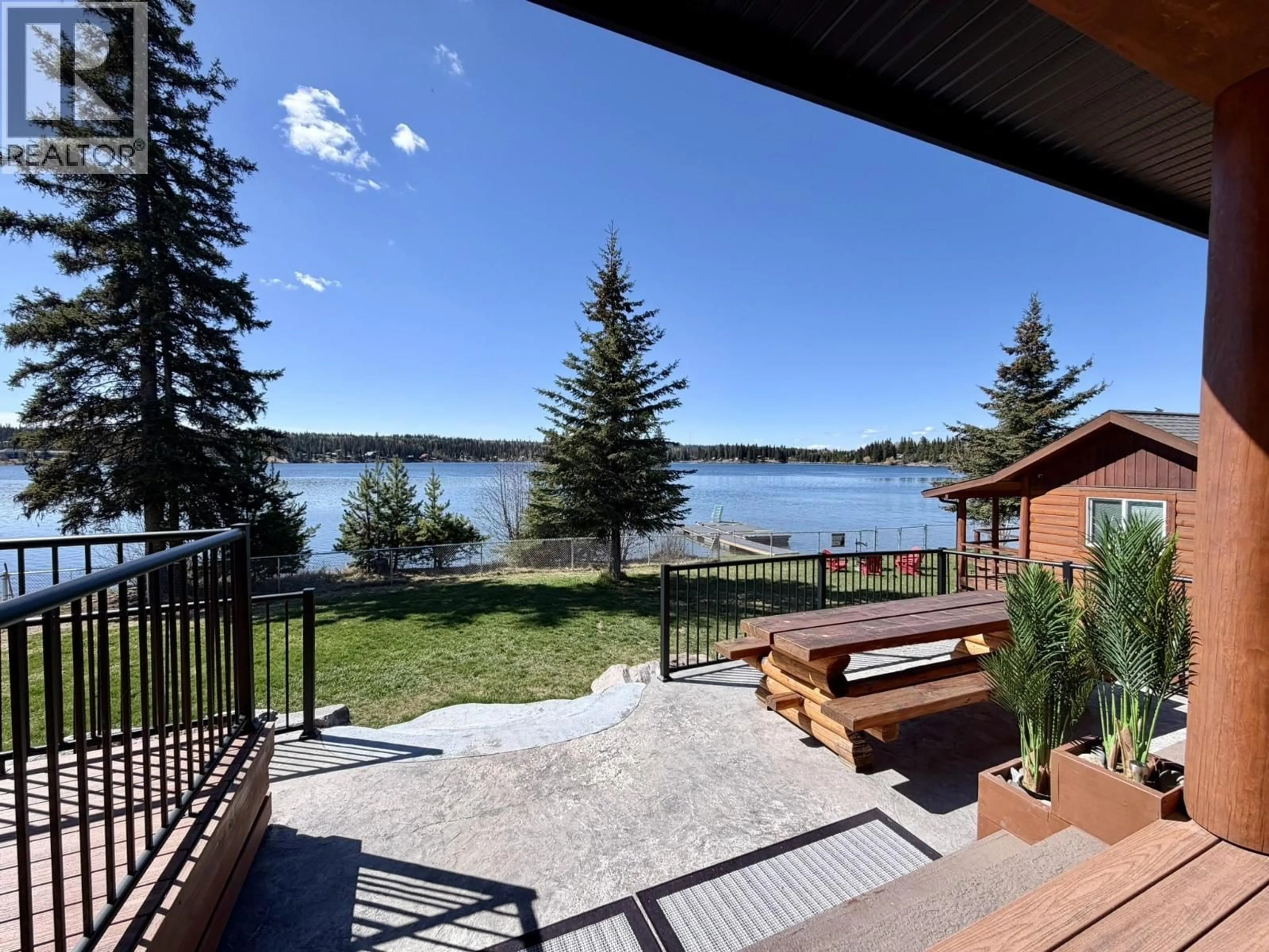 Patio, water/lake/river/ocean view for 7578 BURGESS ROAD, Deka Lake / Sulphurous / Hathaway Lakes British Columbia V0K1X3