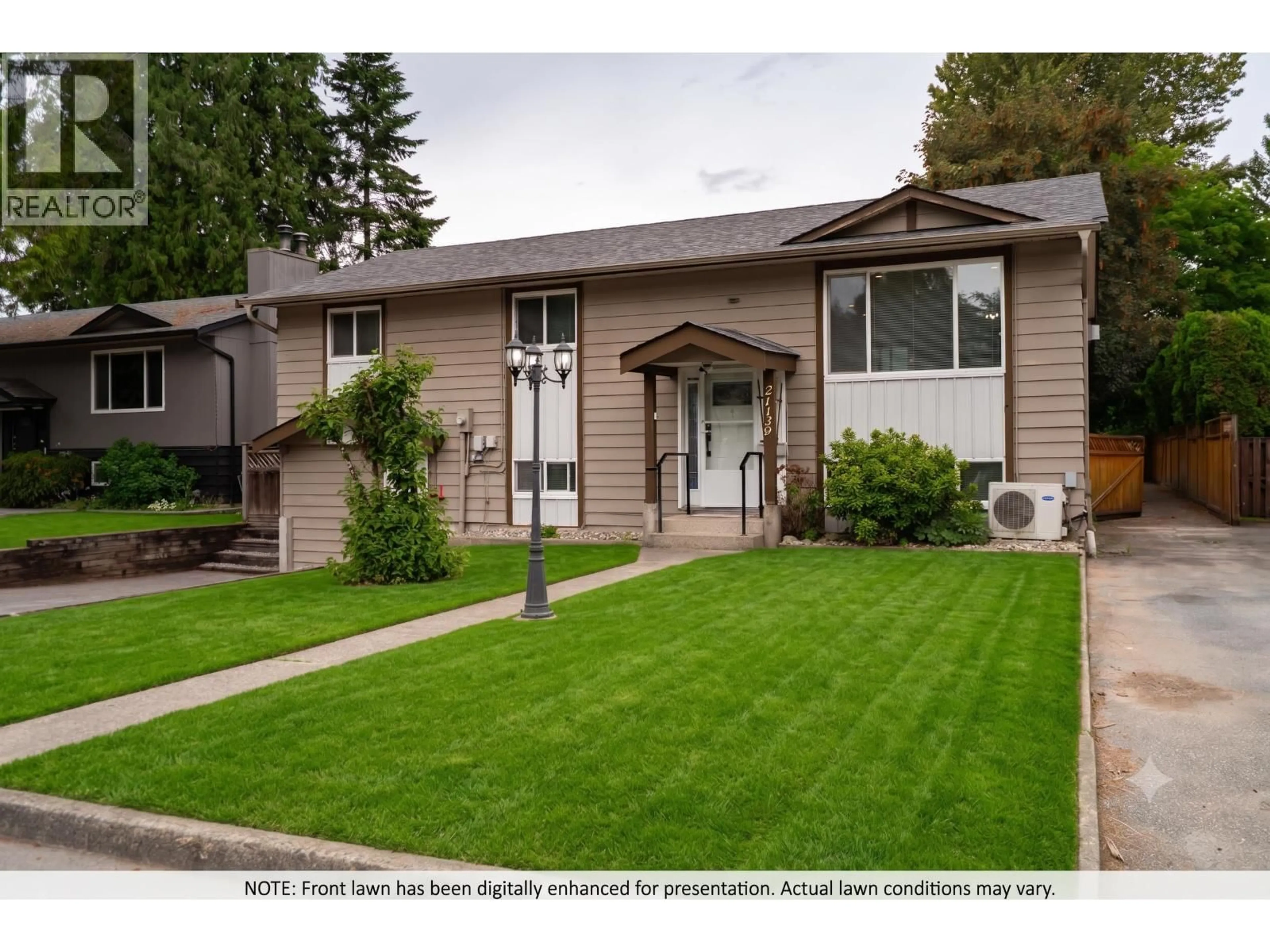 Home with vinyl exterior material, street for 21139 COOK AVENUE, Maple Ridge British Columbia V2X7P7
