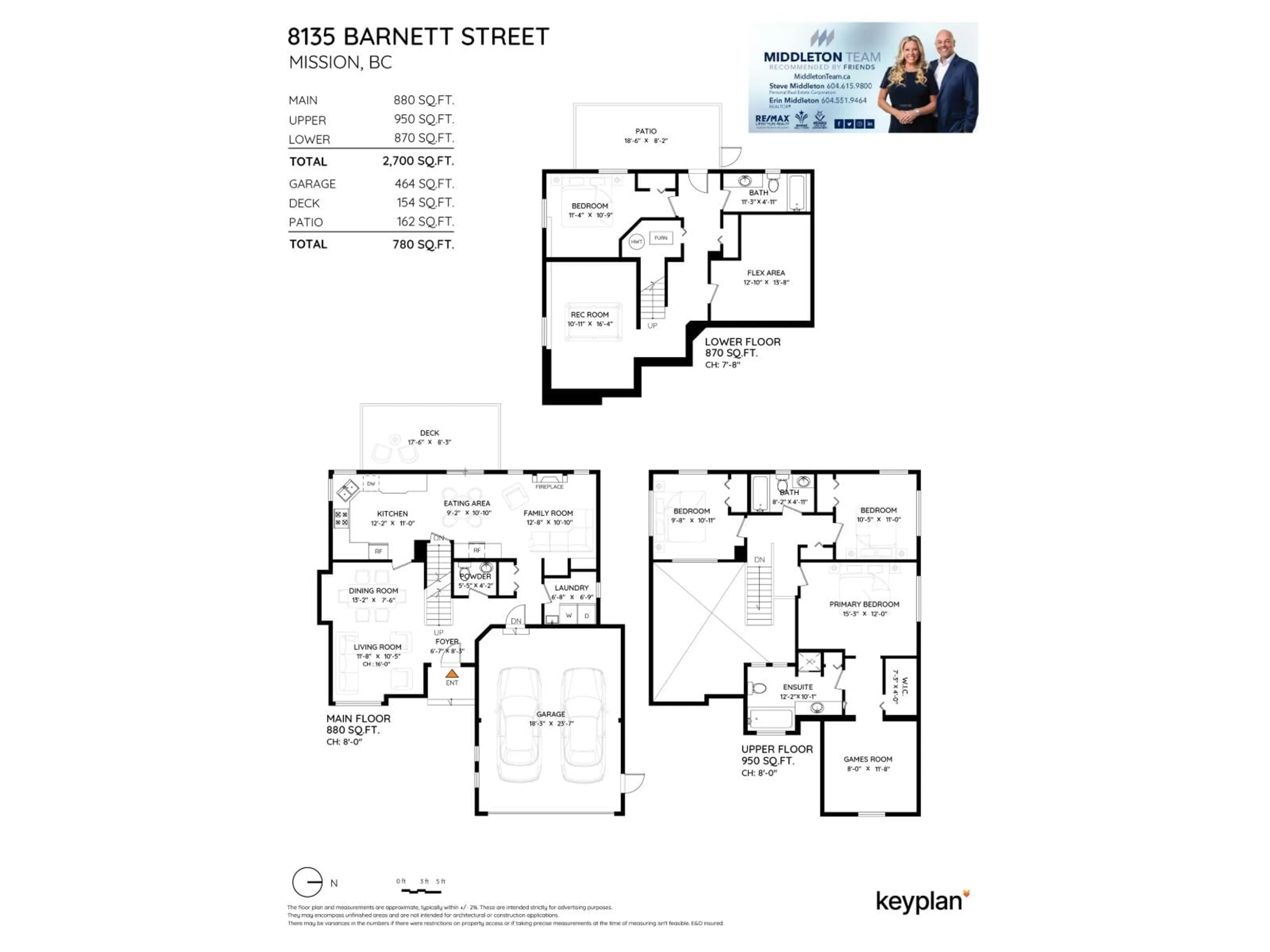 Floor plan for 8135 BARNETT STREET, Mission British Columbia V3A4X4