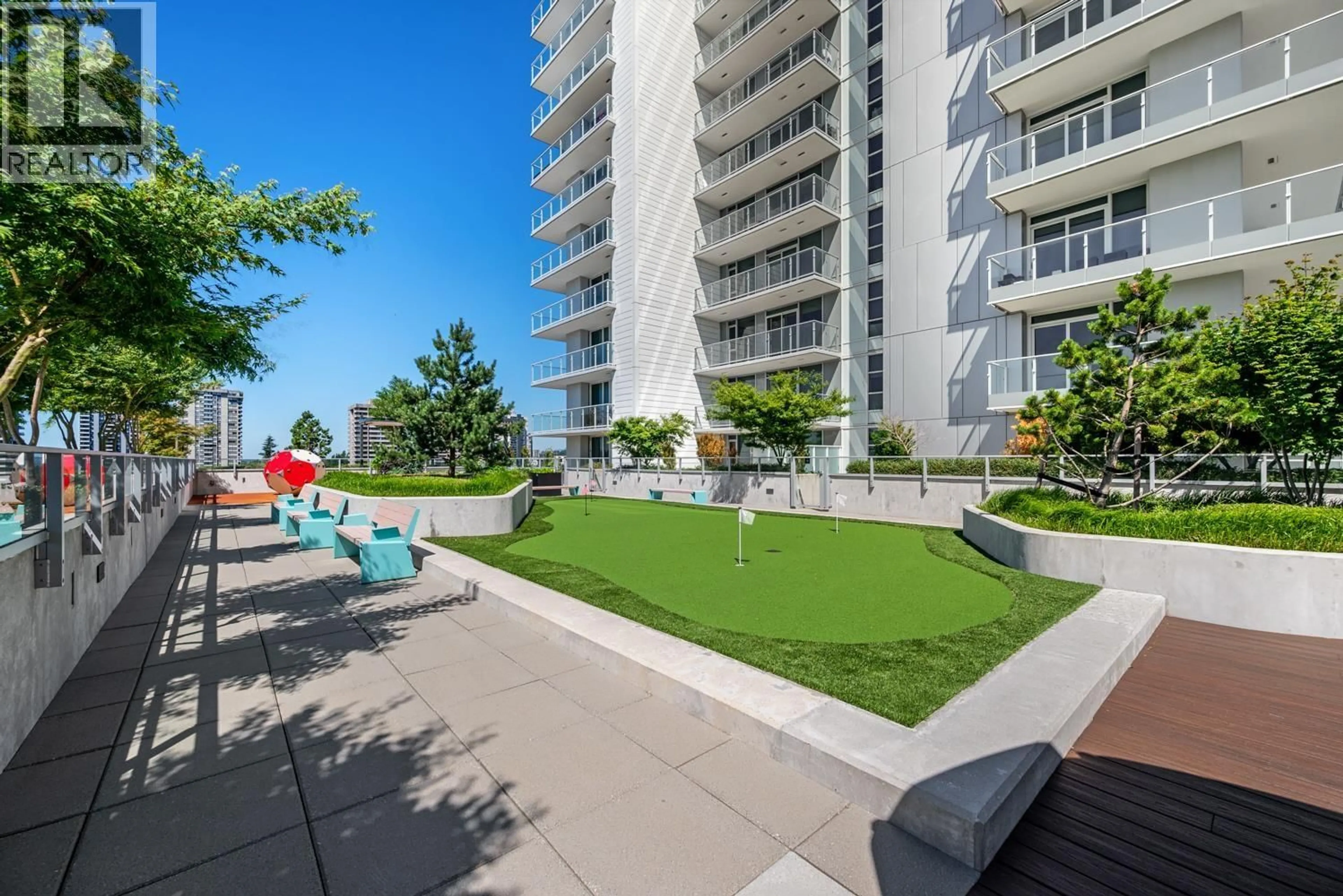 Patio, water/lake/river/ocean view for 4111 - 3833 EVERGREEN PLACE, Burnaby British Columbia V3J0M2