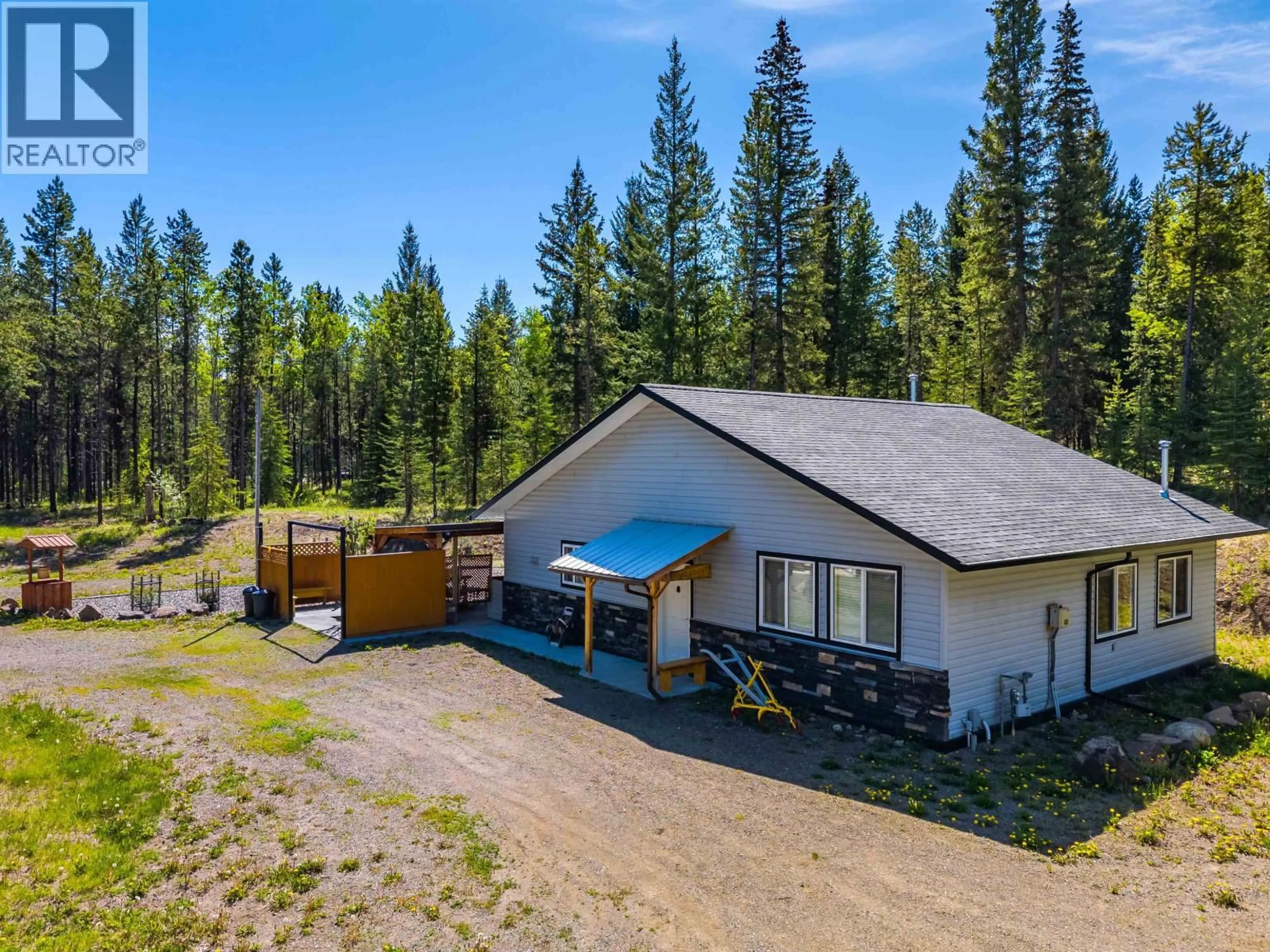 A pic from outside/outdoor area/front of a property/back of a property/a pic from drone, unknown for 6154 MARLBOROUGH ROAD, Horse Lake British Columbia V0K1X3